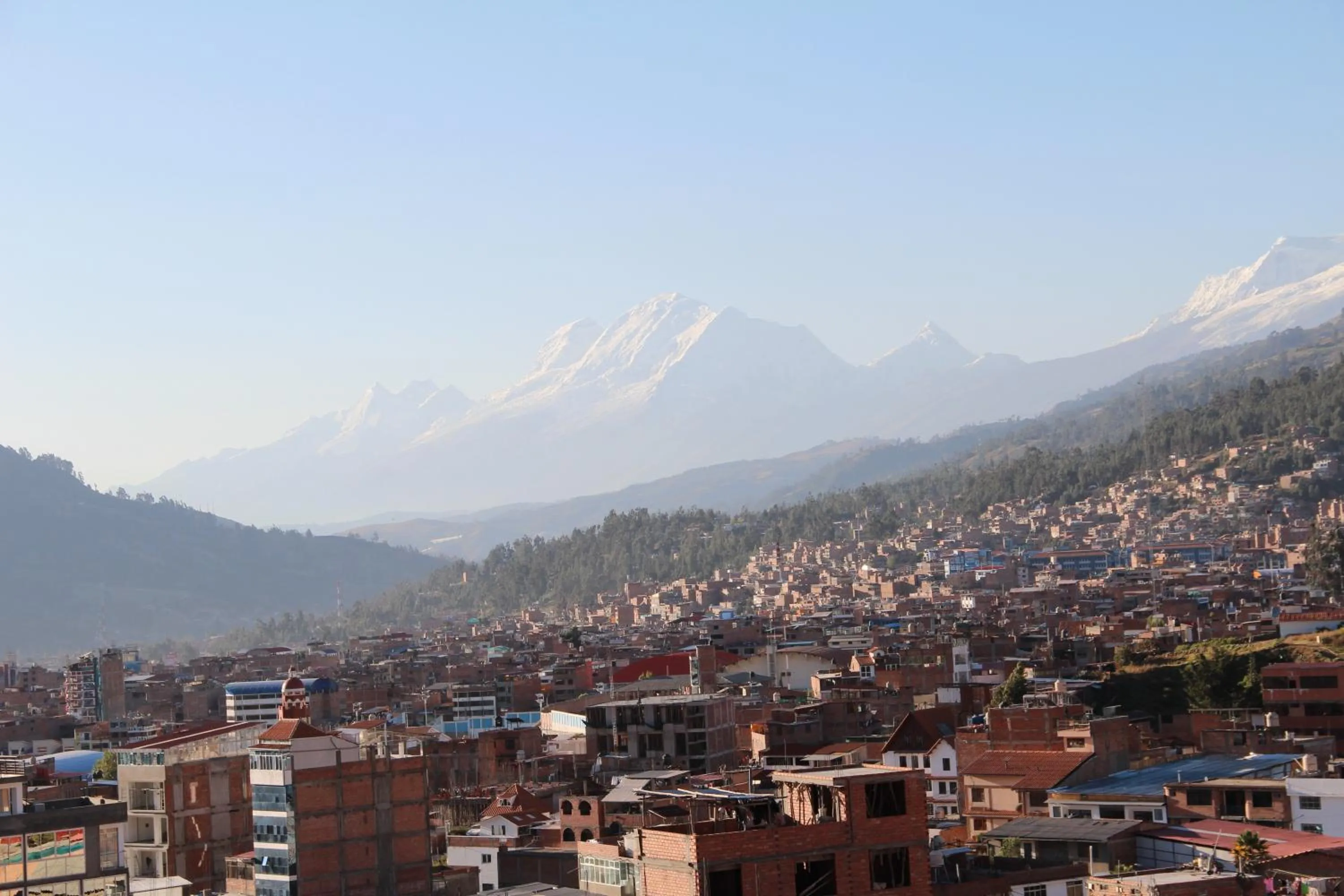 Mountain view in Hotel de Turistas Huaraz