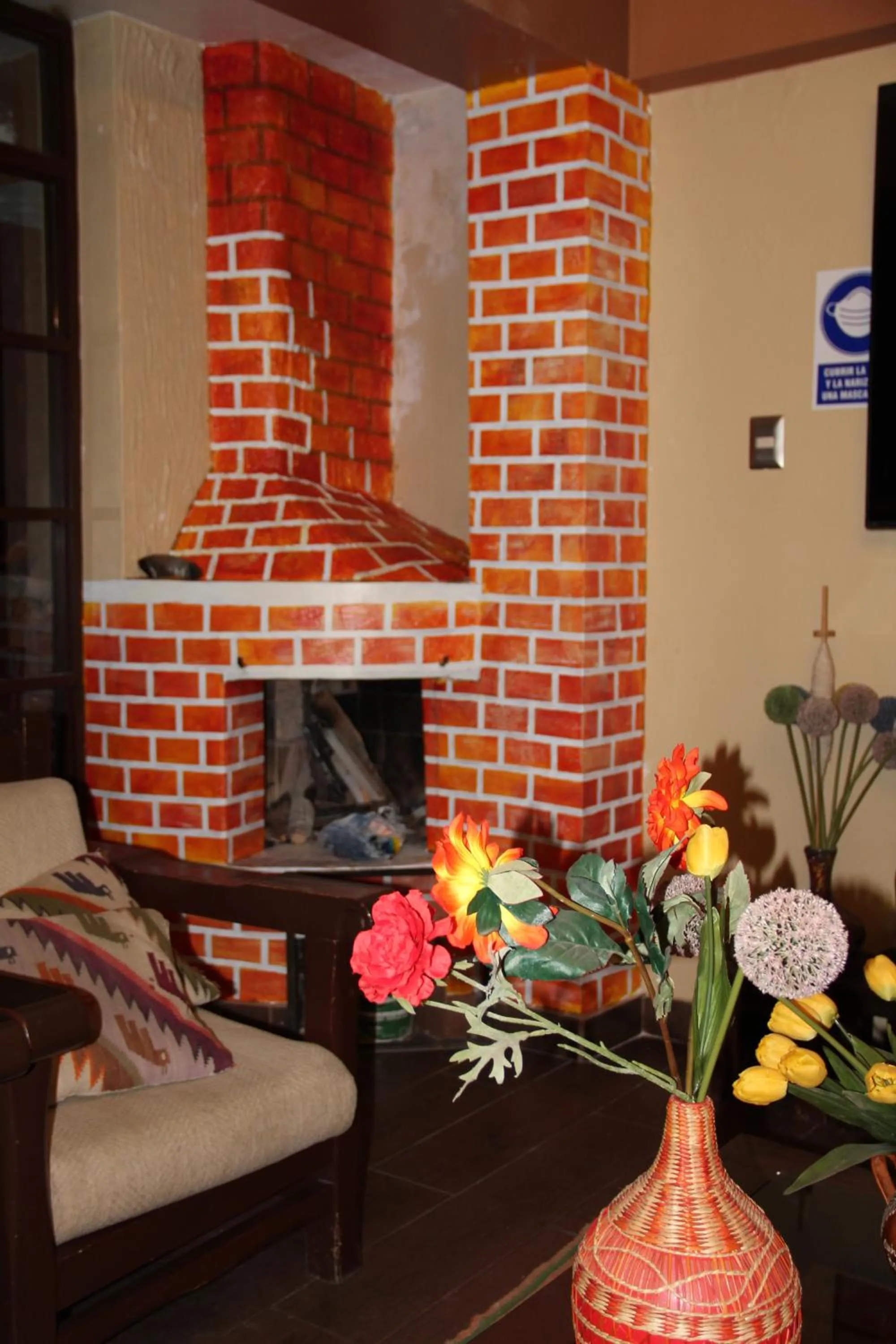 fireplace in Hotel de Turistas Huaraz
