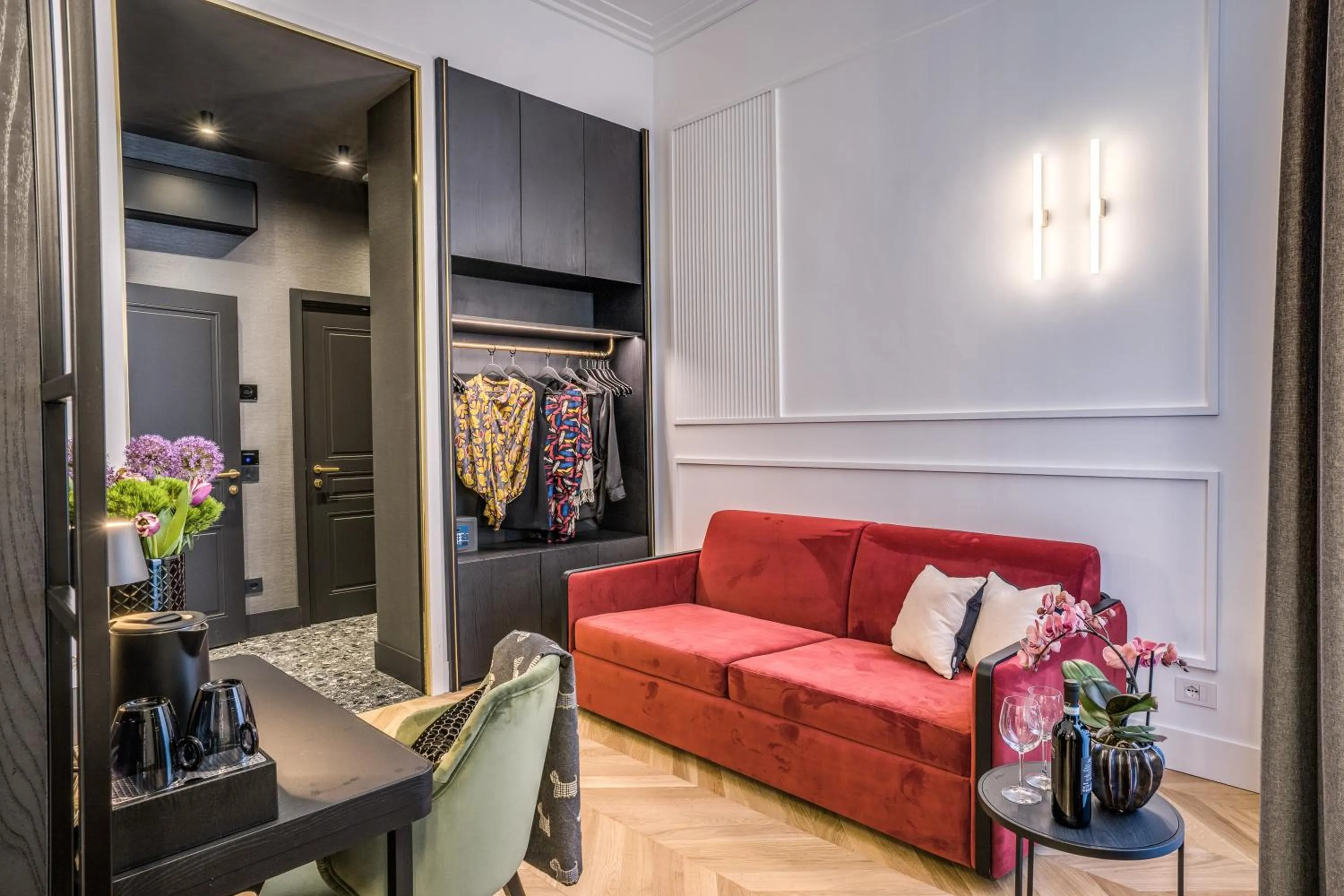 Living room in Residenza Piranesi Boutique Hotel