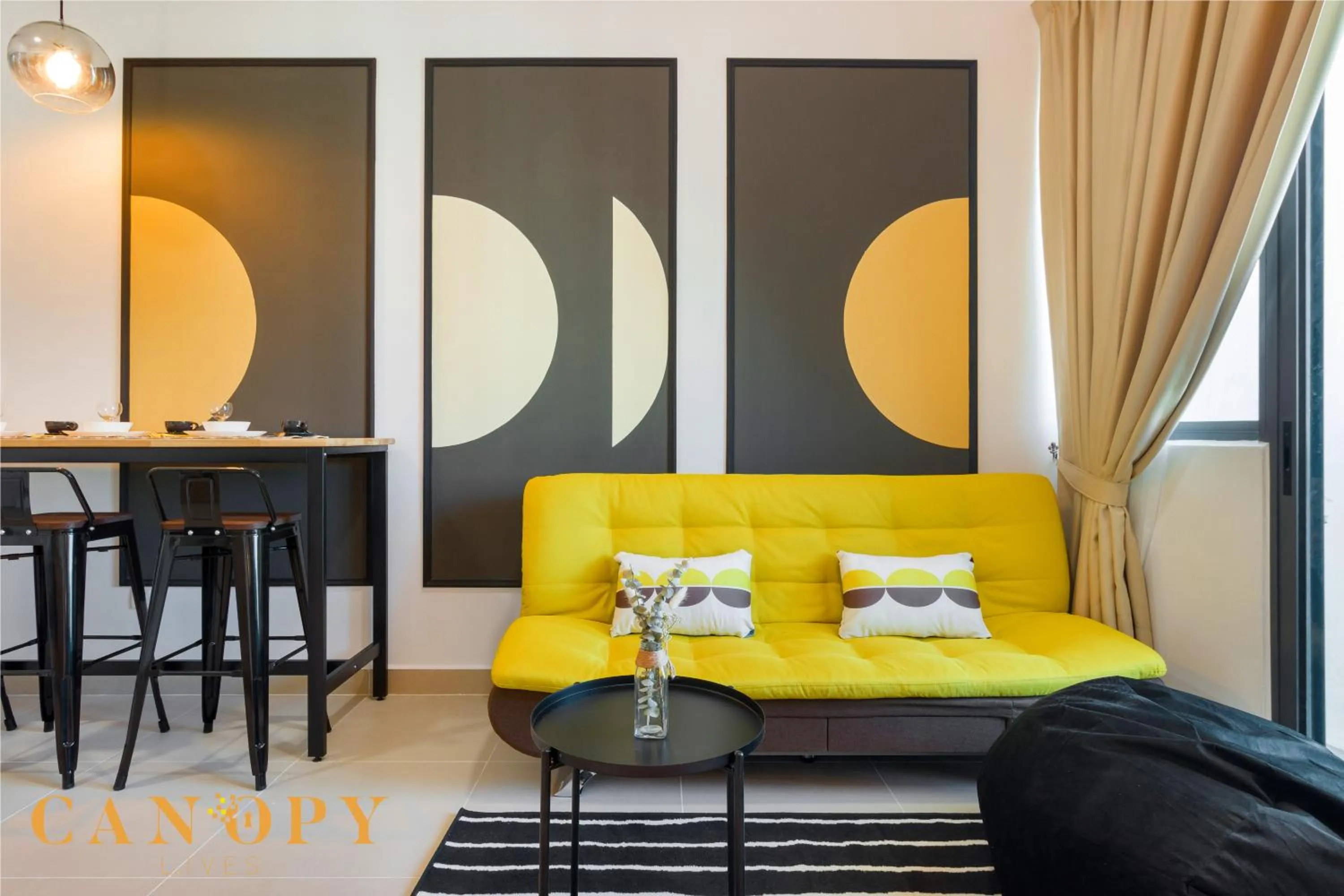 Living room in The Luxe & The Colony, KLCC