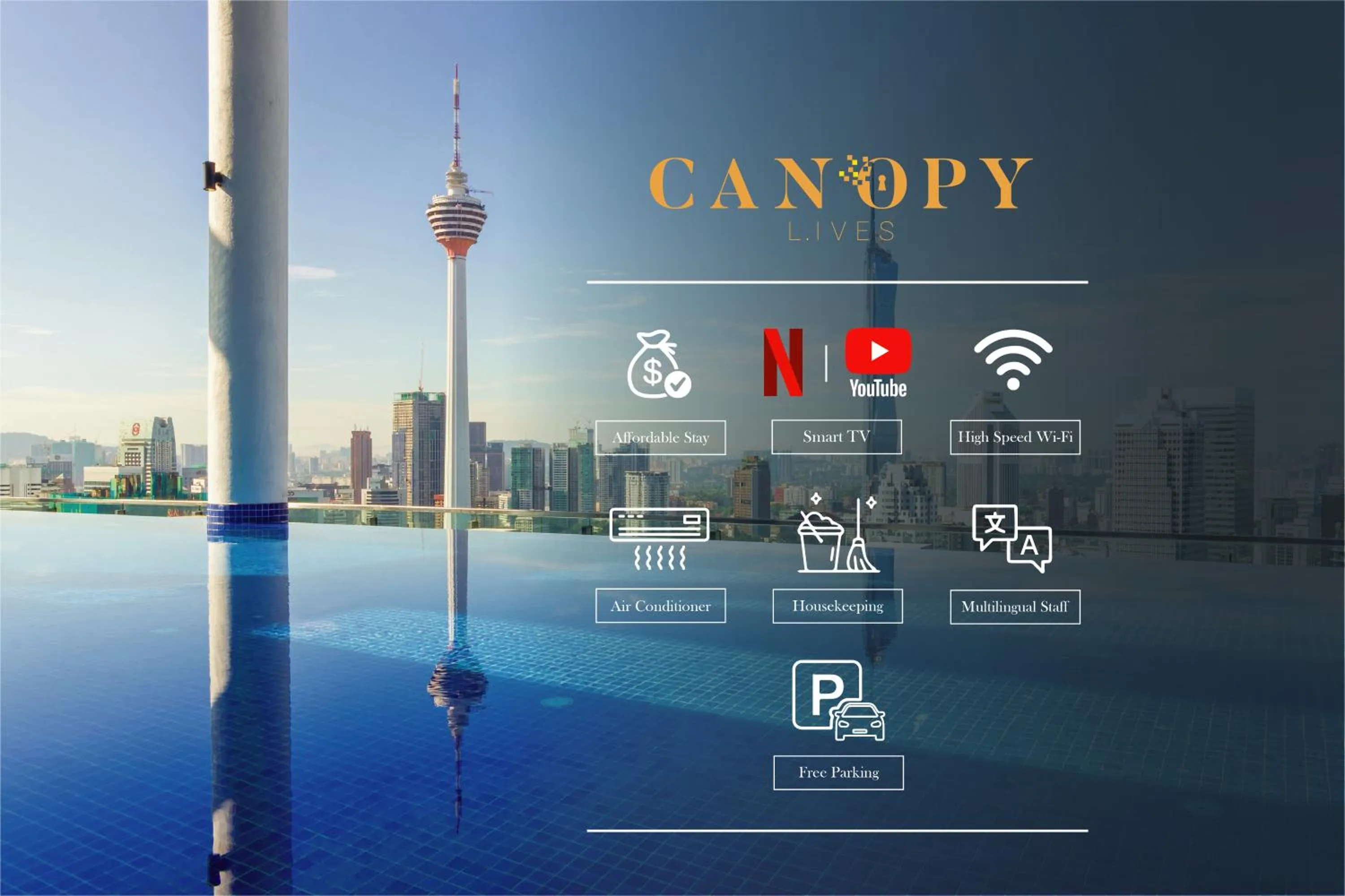 Area and facilities in The Luxe & The Colony, KLCC