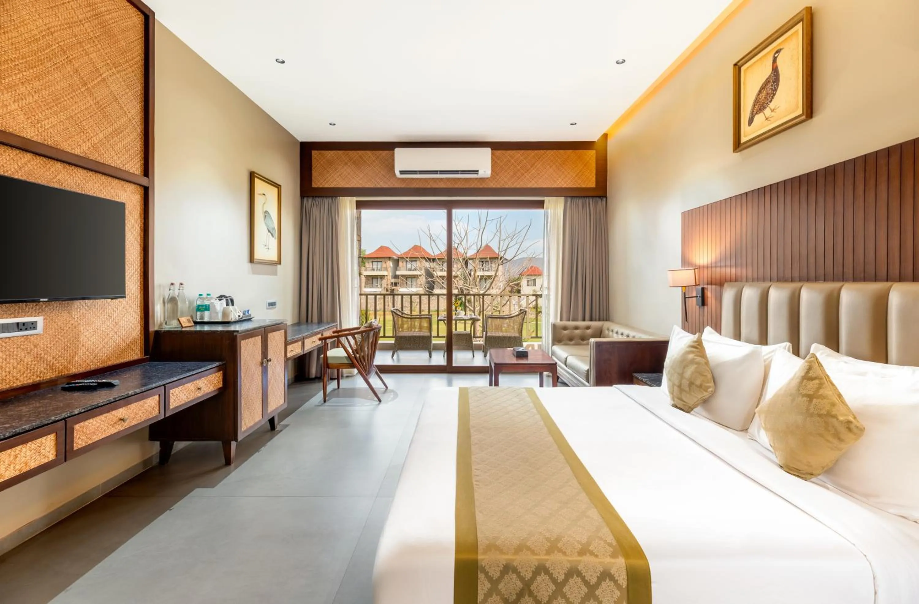 Bed in Sajjan Bagh Resort Kumbhalgarh