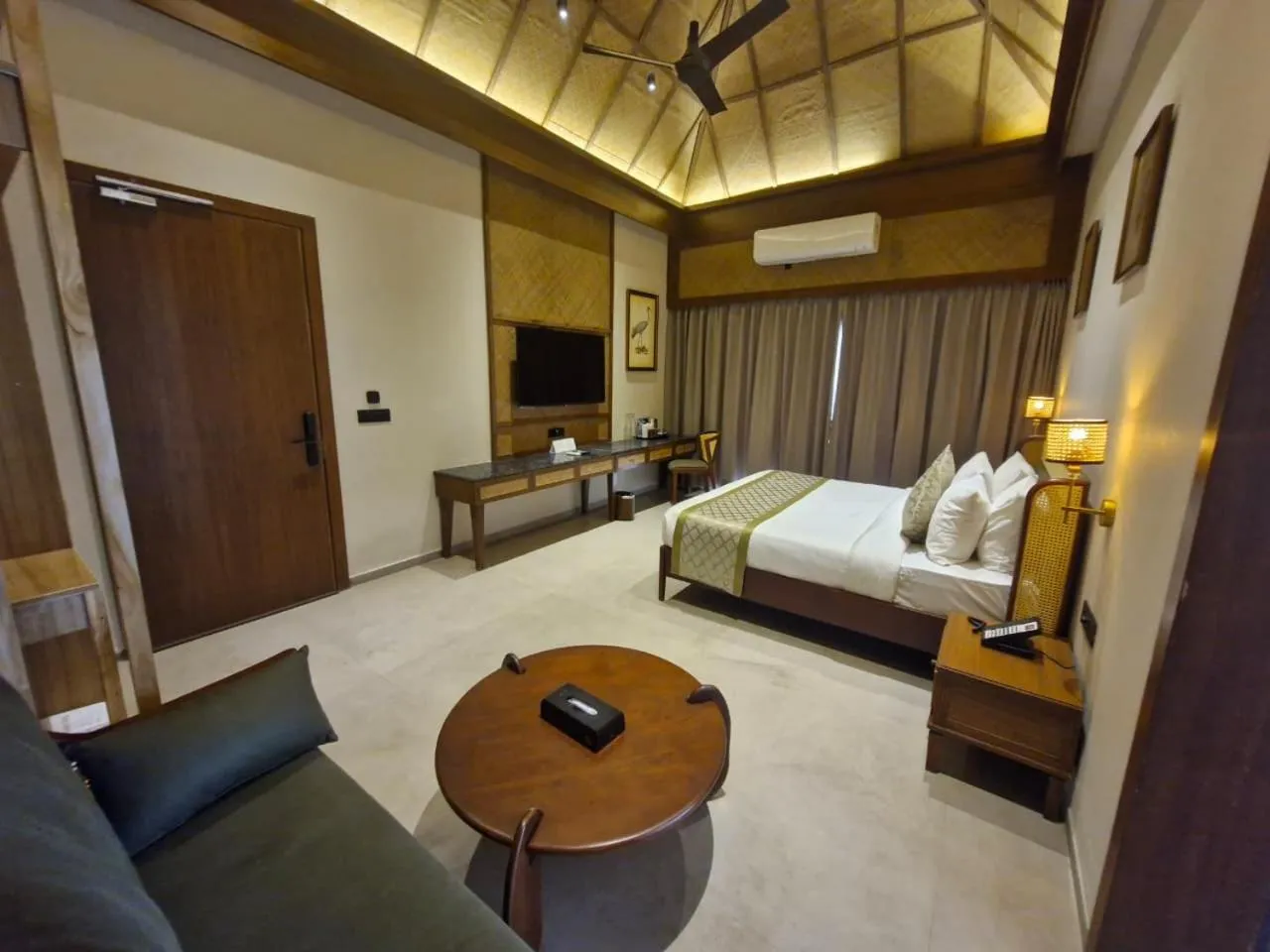 Bed in Sajjan Bagh Resort Kumbhalgarh