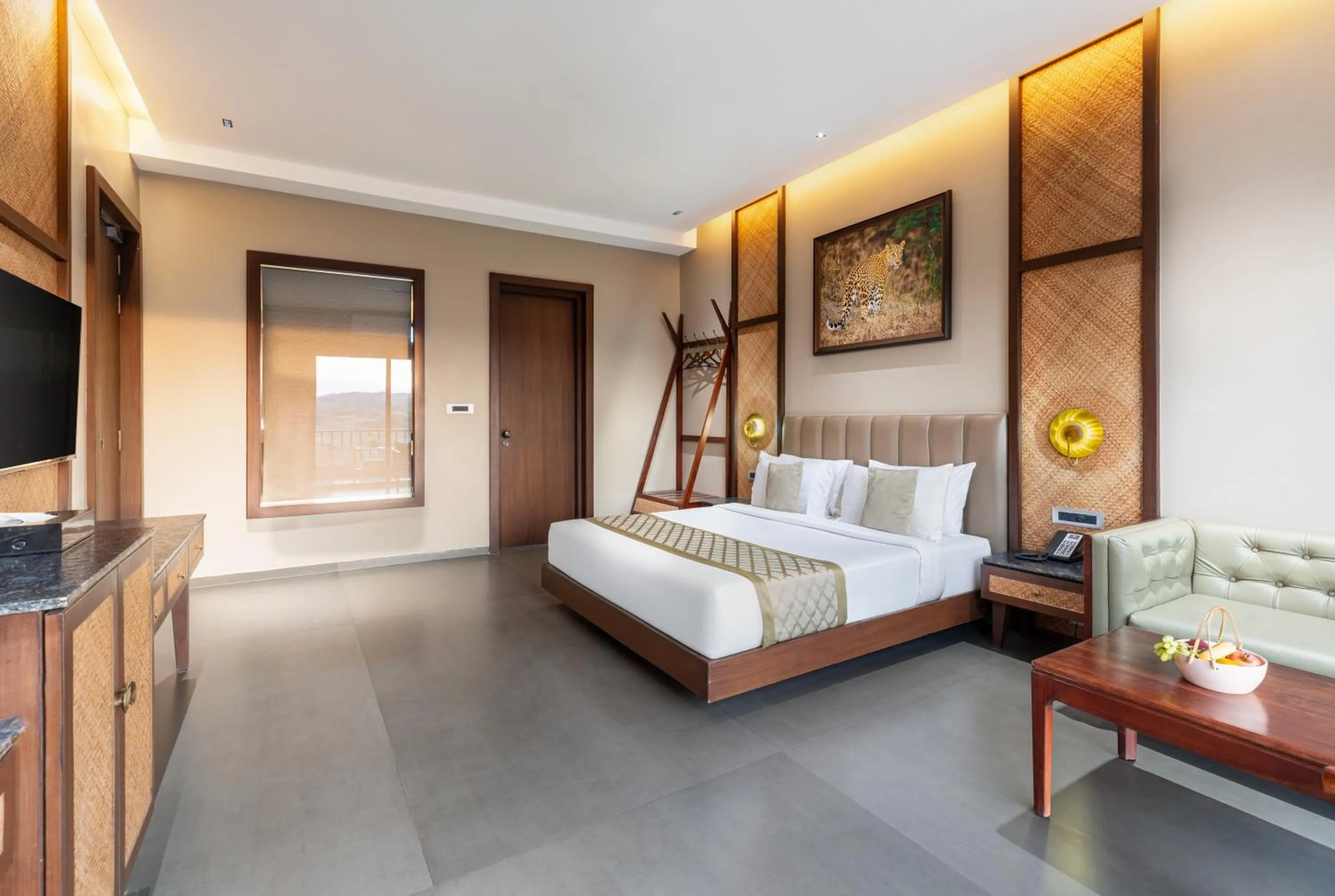 Bed in Sajjan Bagh Resort Kumbhalgarh