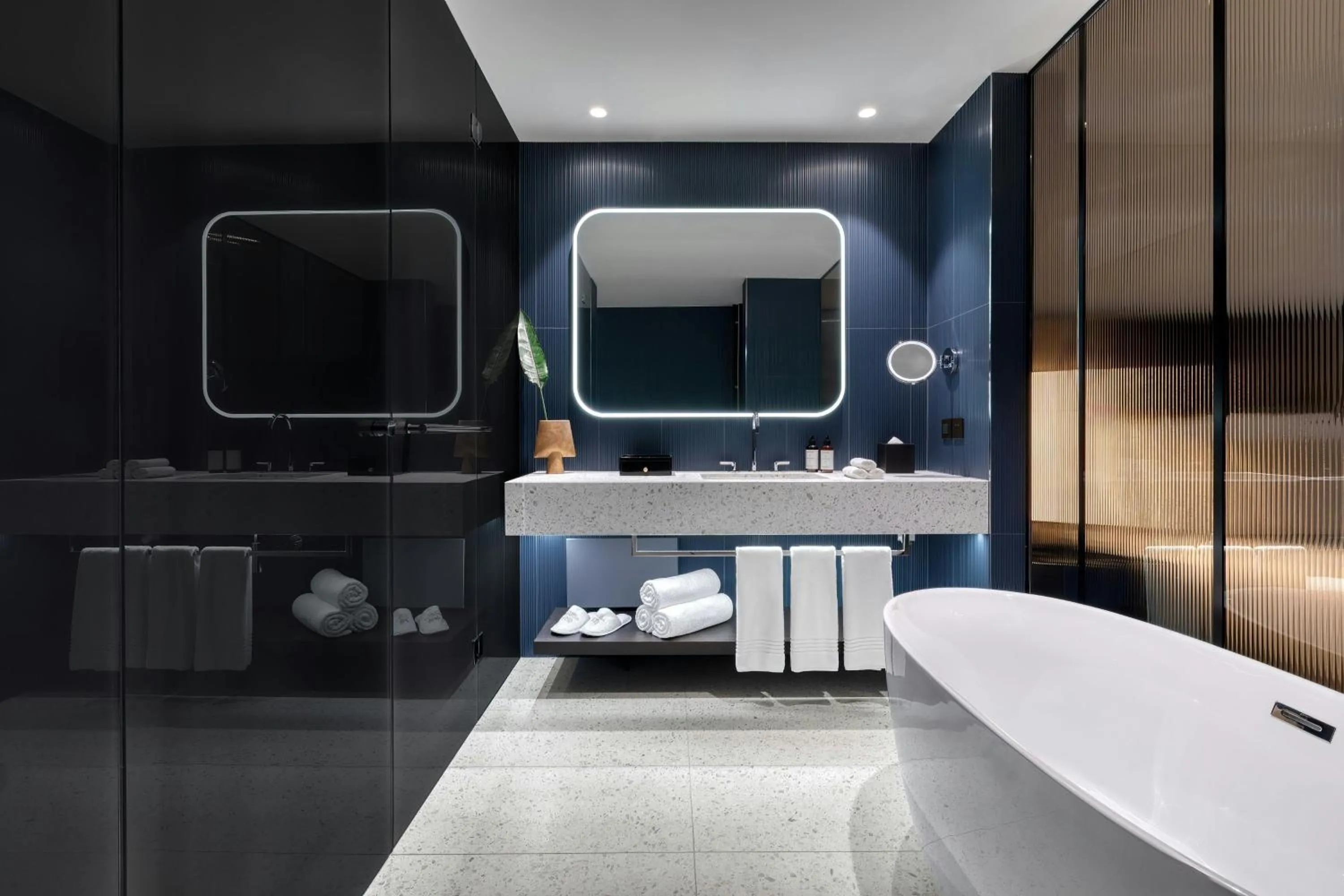 Bathroom in Dorothea Hotel, Budapest, Autograph Collection