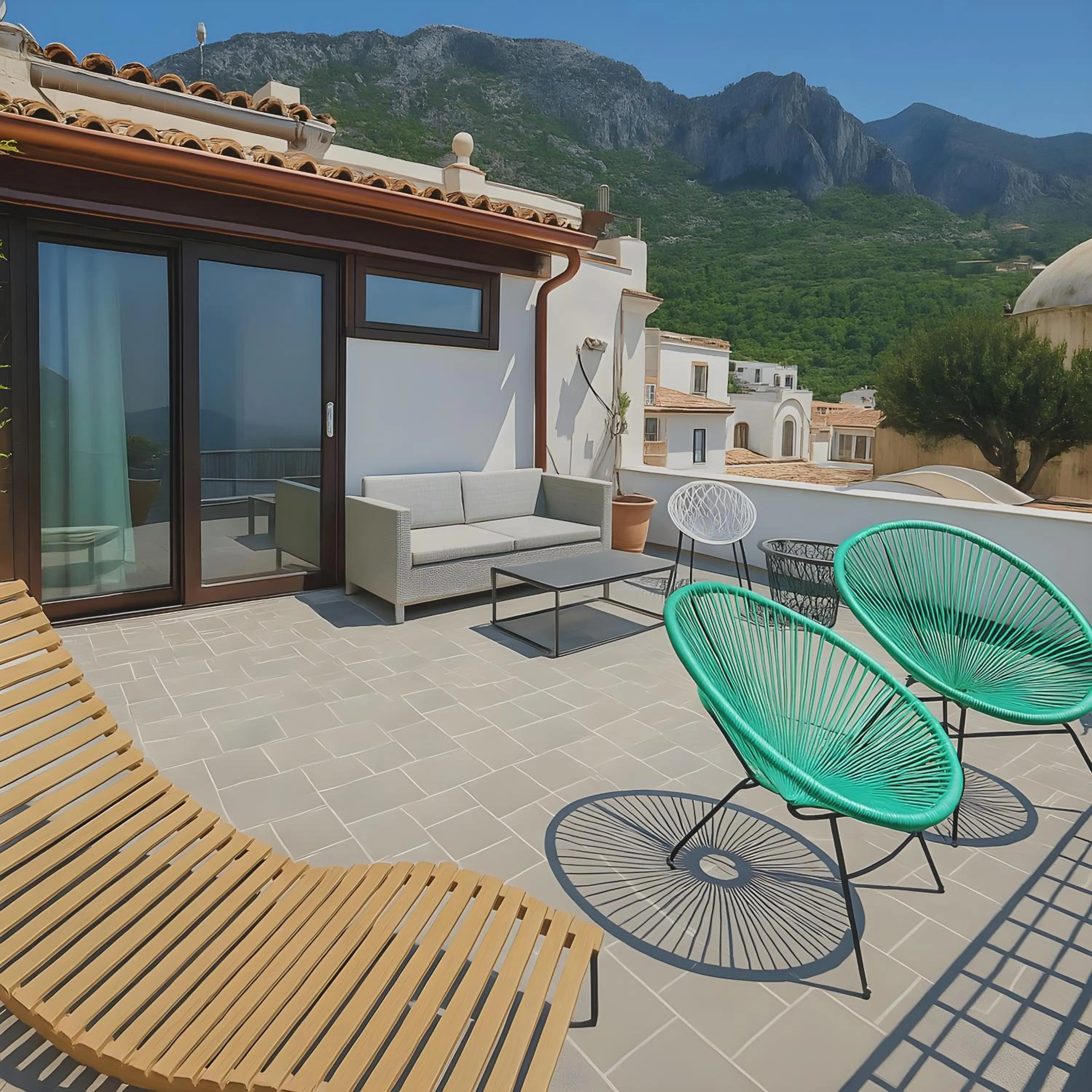 Balcony/Terrace in Hostel Brikette