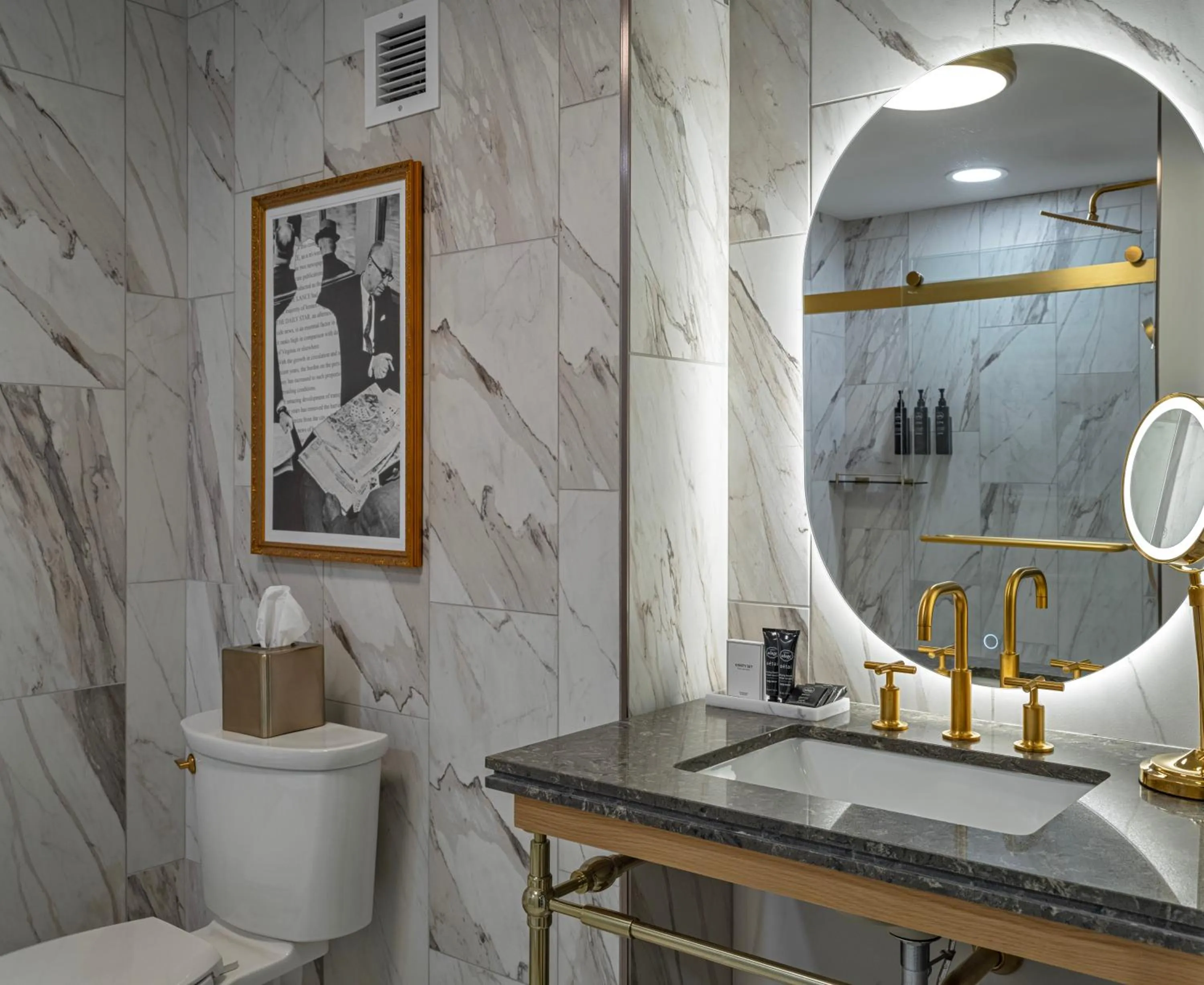 Bathroom in The Publisher, Downtown Fredericksburg, a Tribute Portfolio Hotel