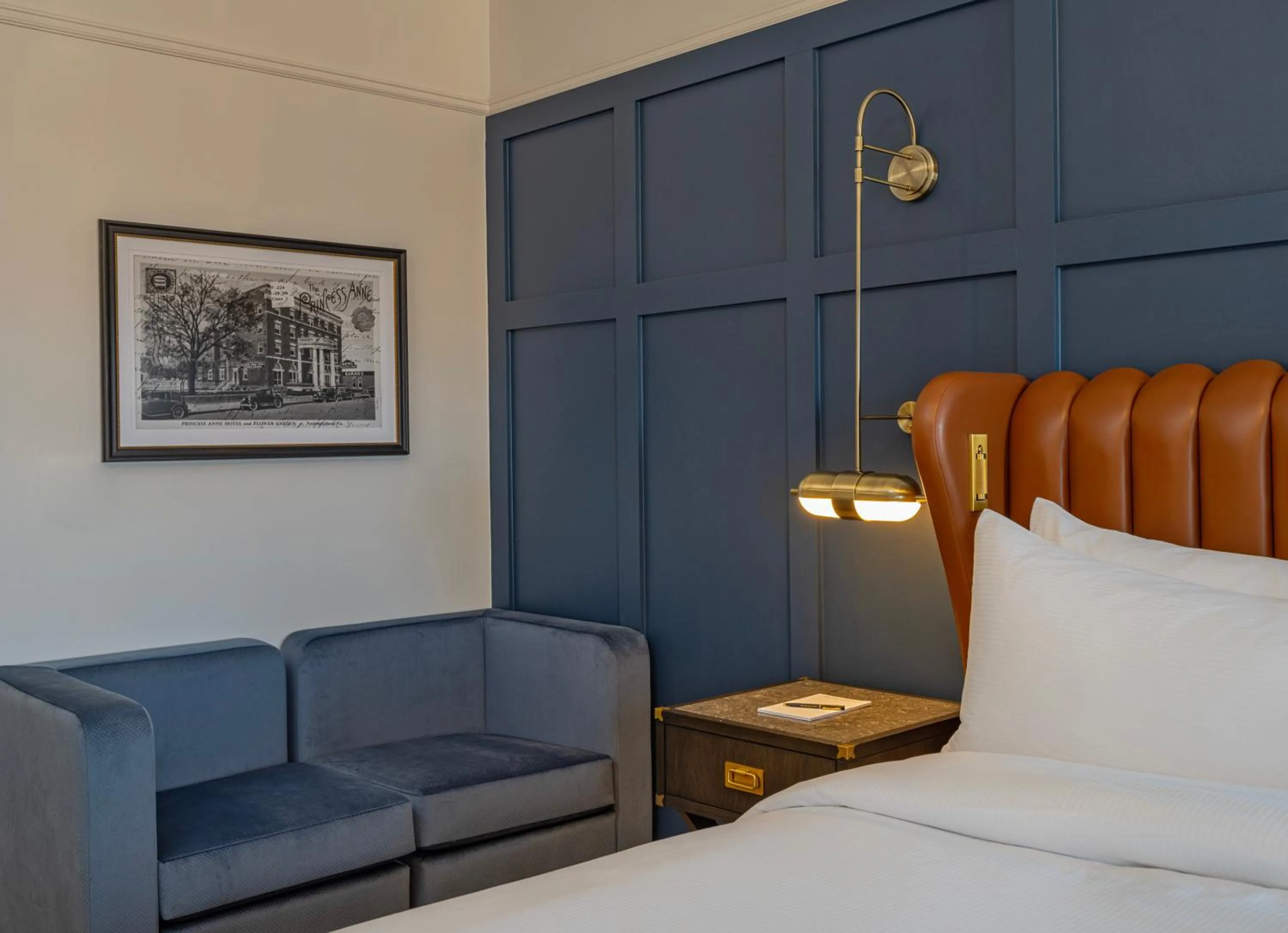 Bed in The Publisher, Downtown Fredericksburg, a Tribute Portfolio Hotel