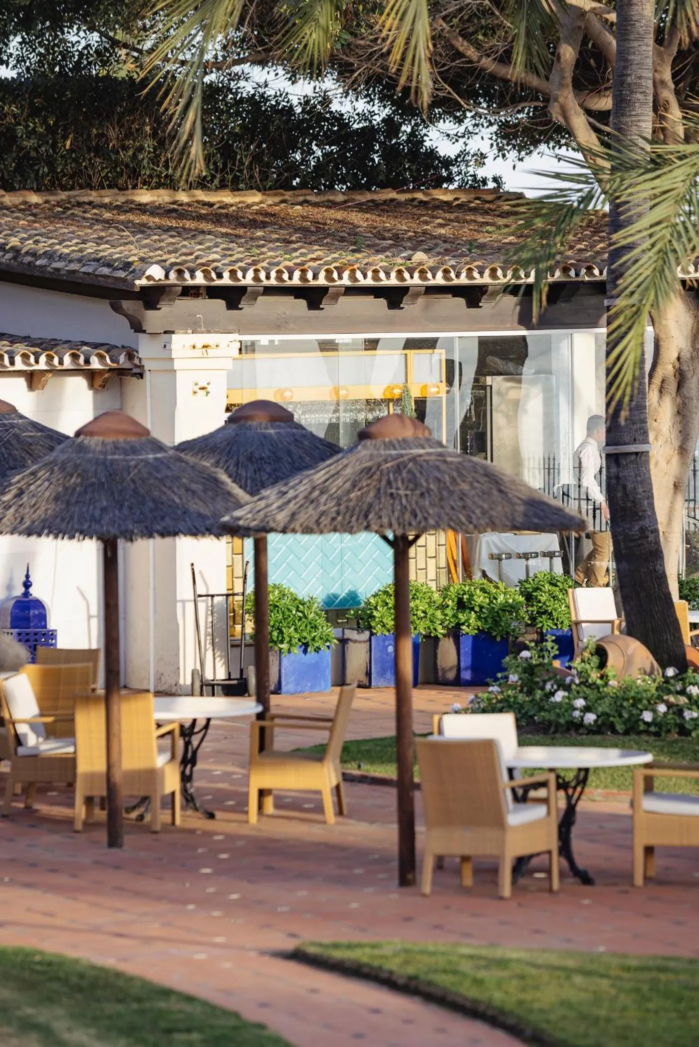 Pool view in Grand Hotel Las Dunas