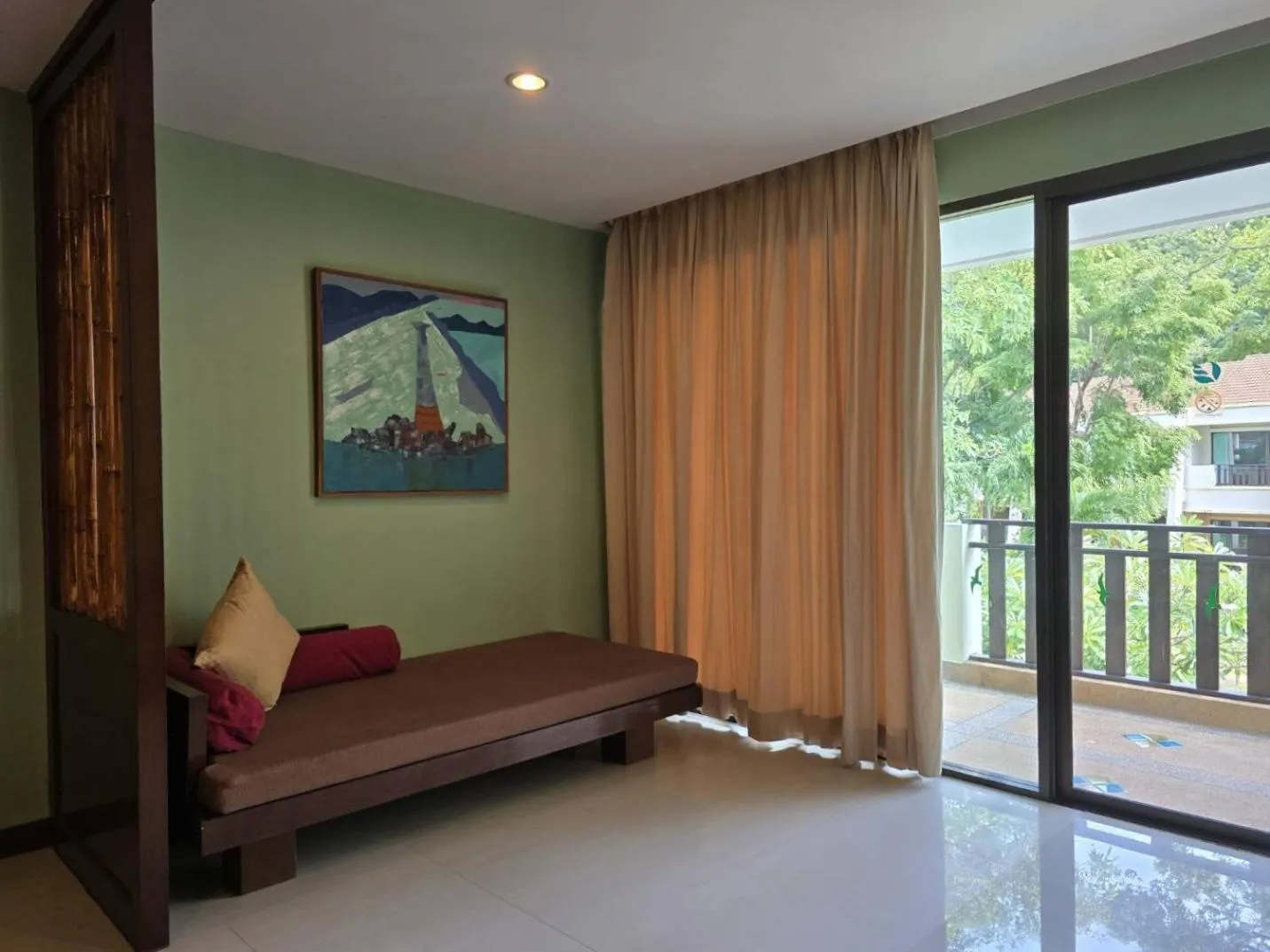 View (from property/room), Bed in Hotel and Beach Bungalow at Lanta Resort