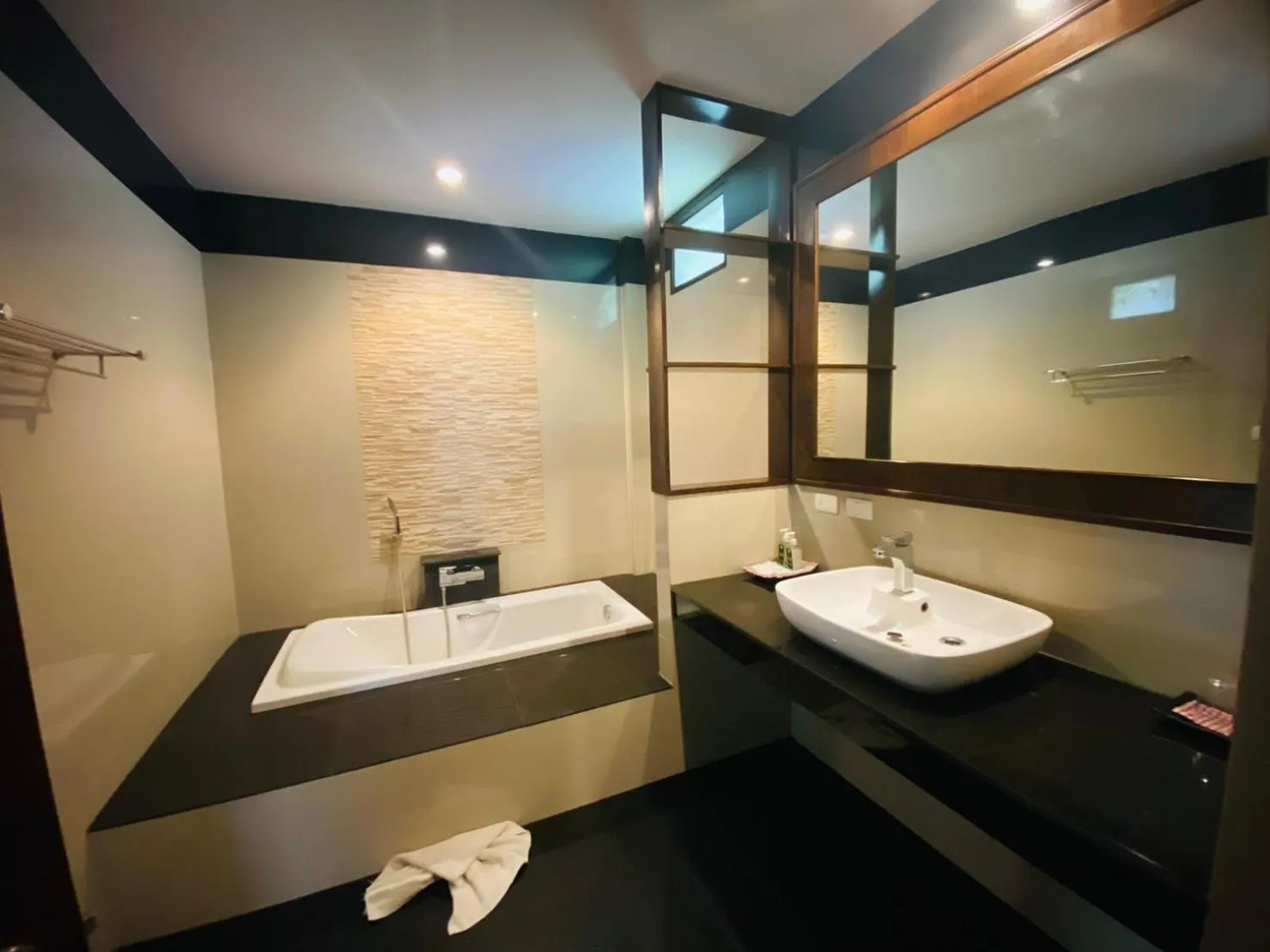 Bathroom in Hotel and Beach Bungalow at Lanta Resort