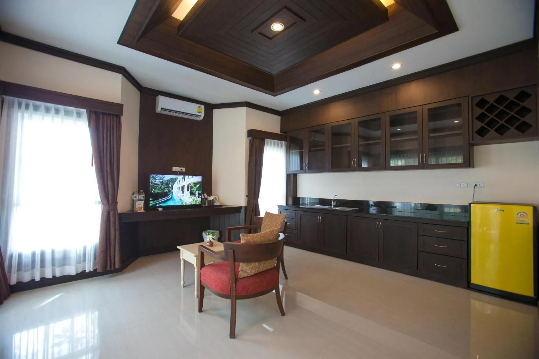 TV and multimedia in Hotel and Beach Bungalow at Lanta Resort