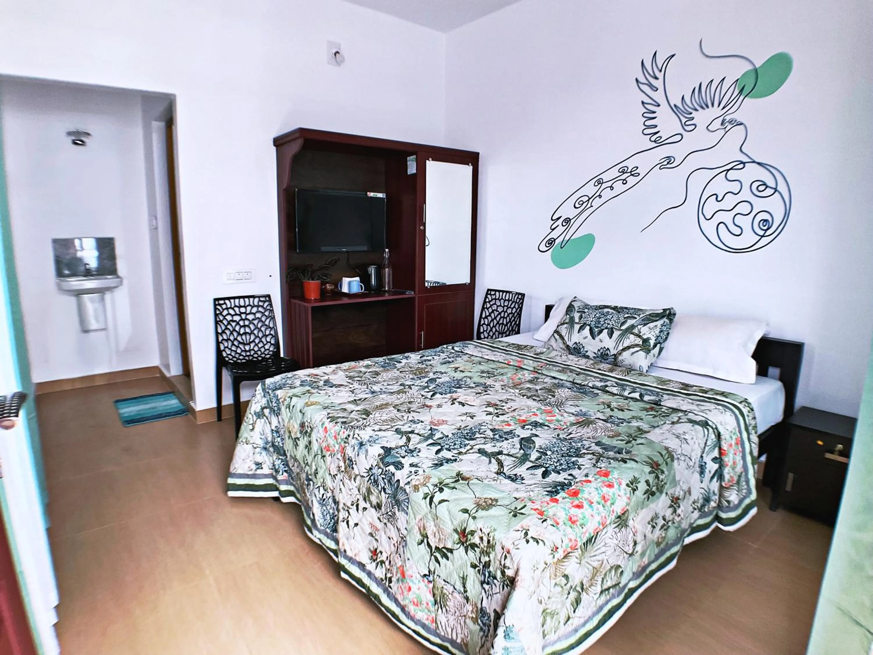 Bed in Moon Wings Mountain Resort, Kanthalloor