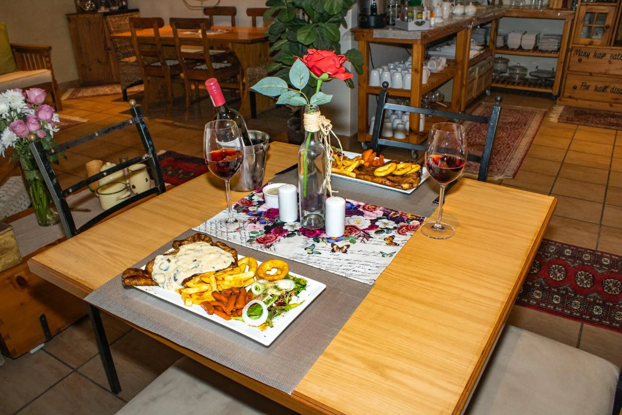 Dinner in A Cherry Lane Self Catering and B&B