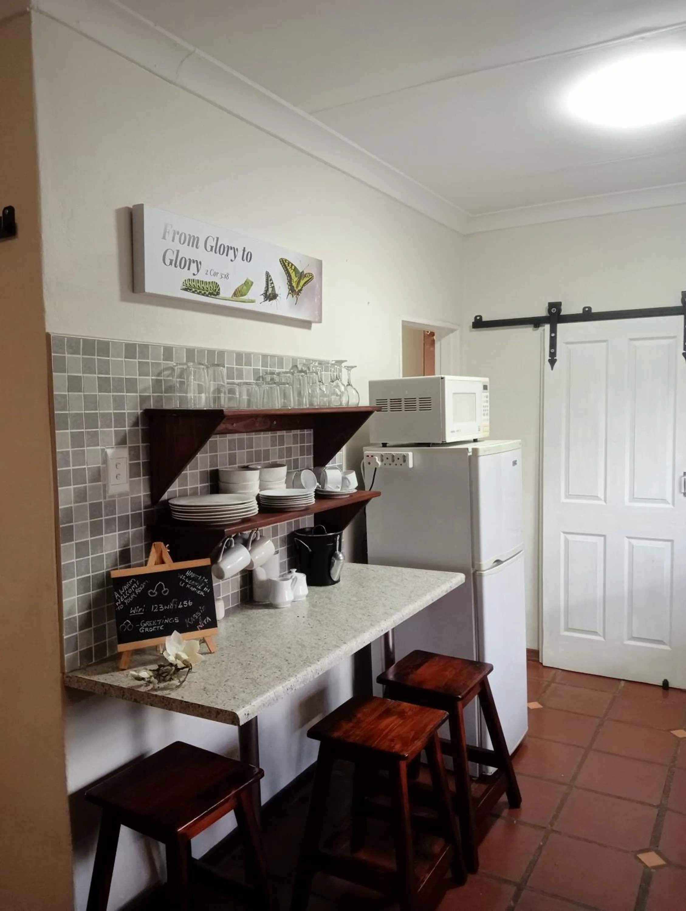Kitchen or kitchenette in A Cherry Lane Self Catering and B&B