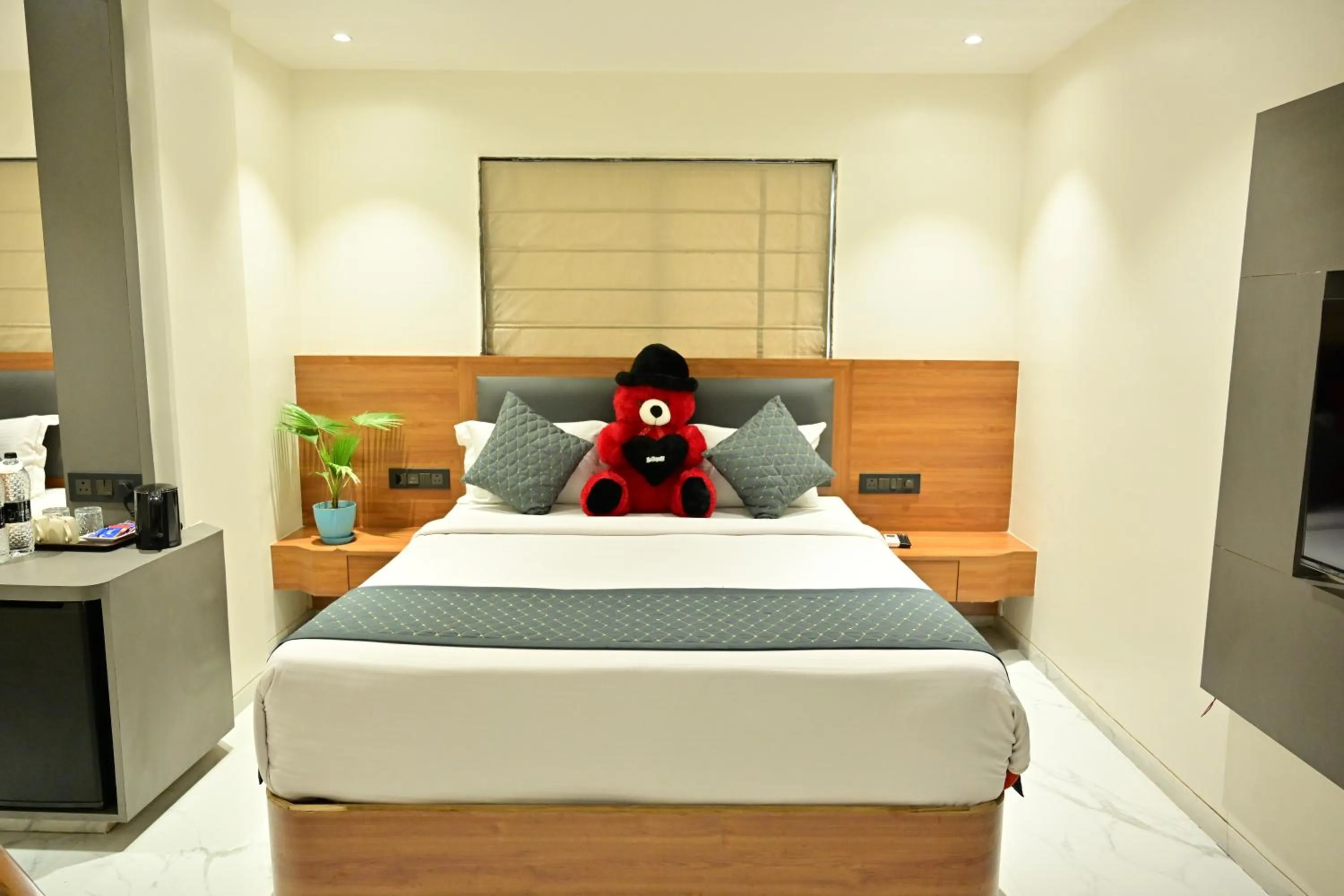 Bed in Hotel Sai Kamal