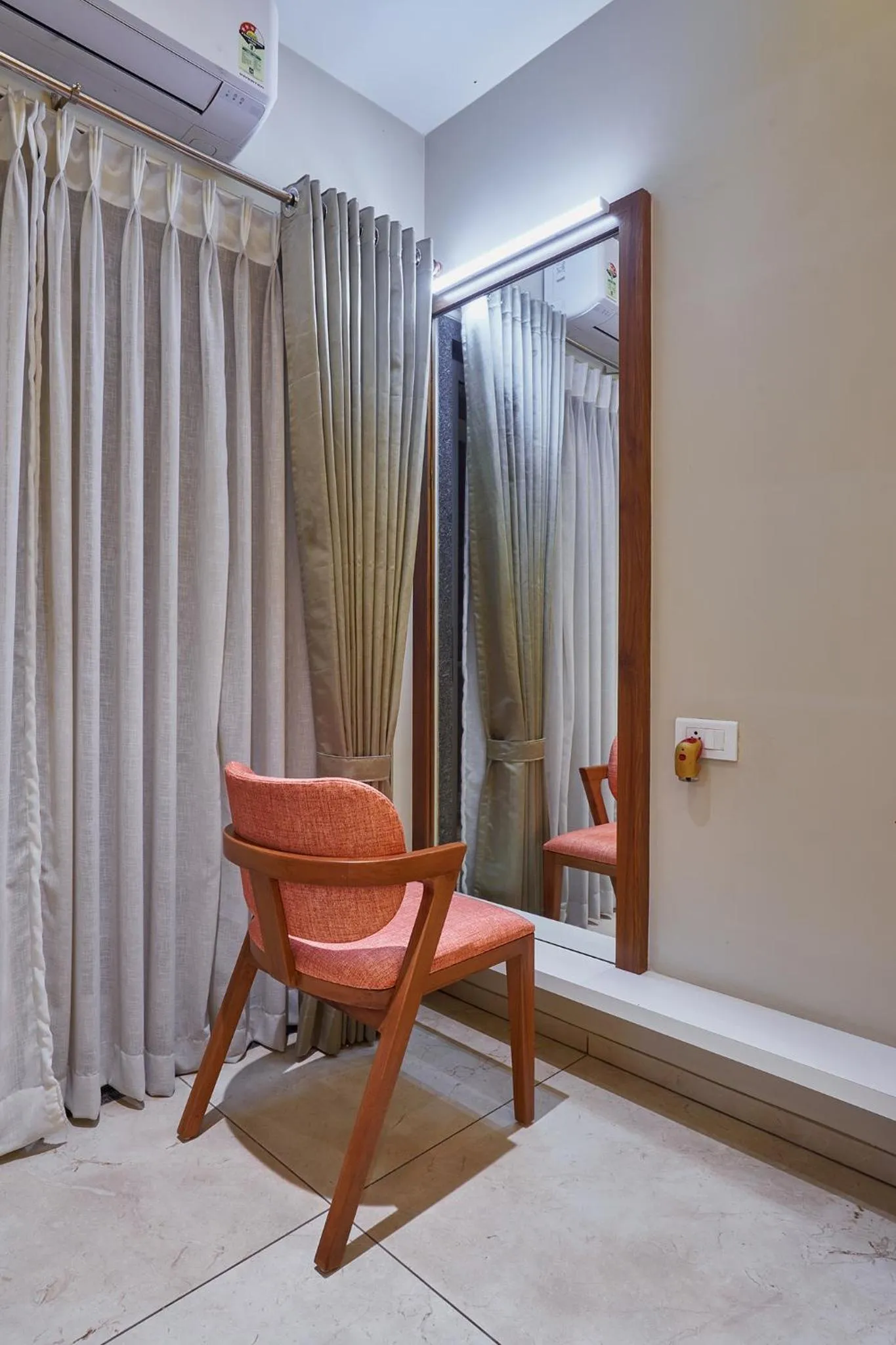 Seating area in Hotel Swamini Kolhapur