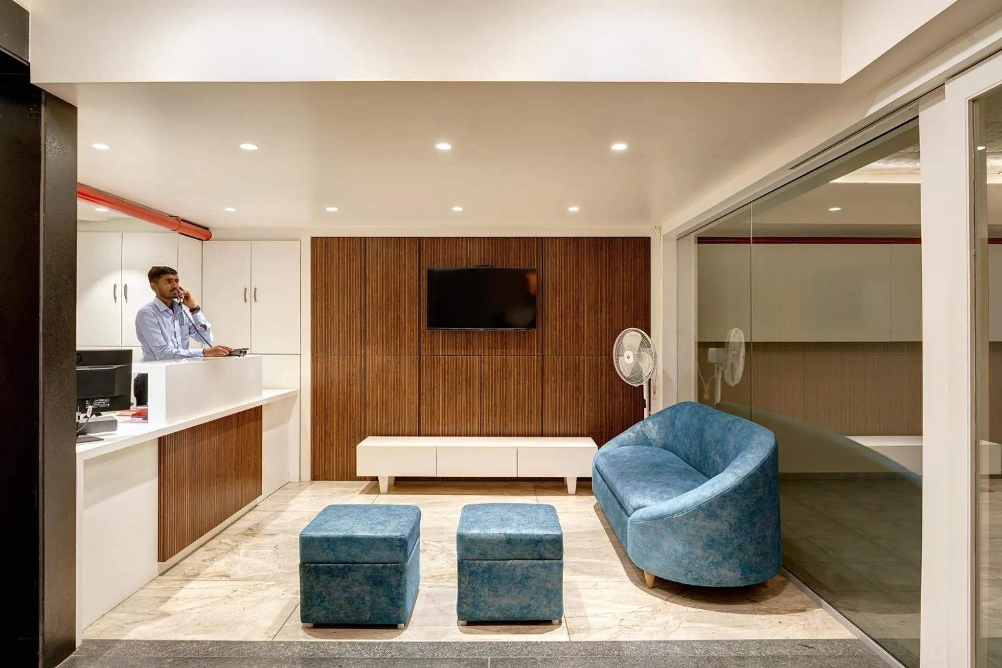 Lobby or reception in Hotel Swamini Kolhapur