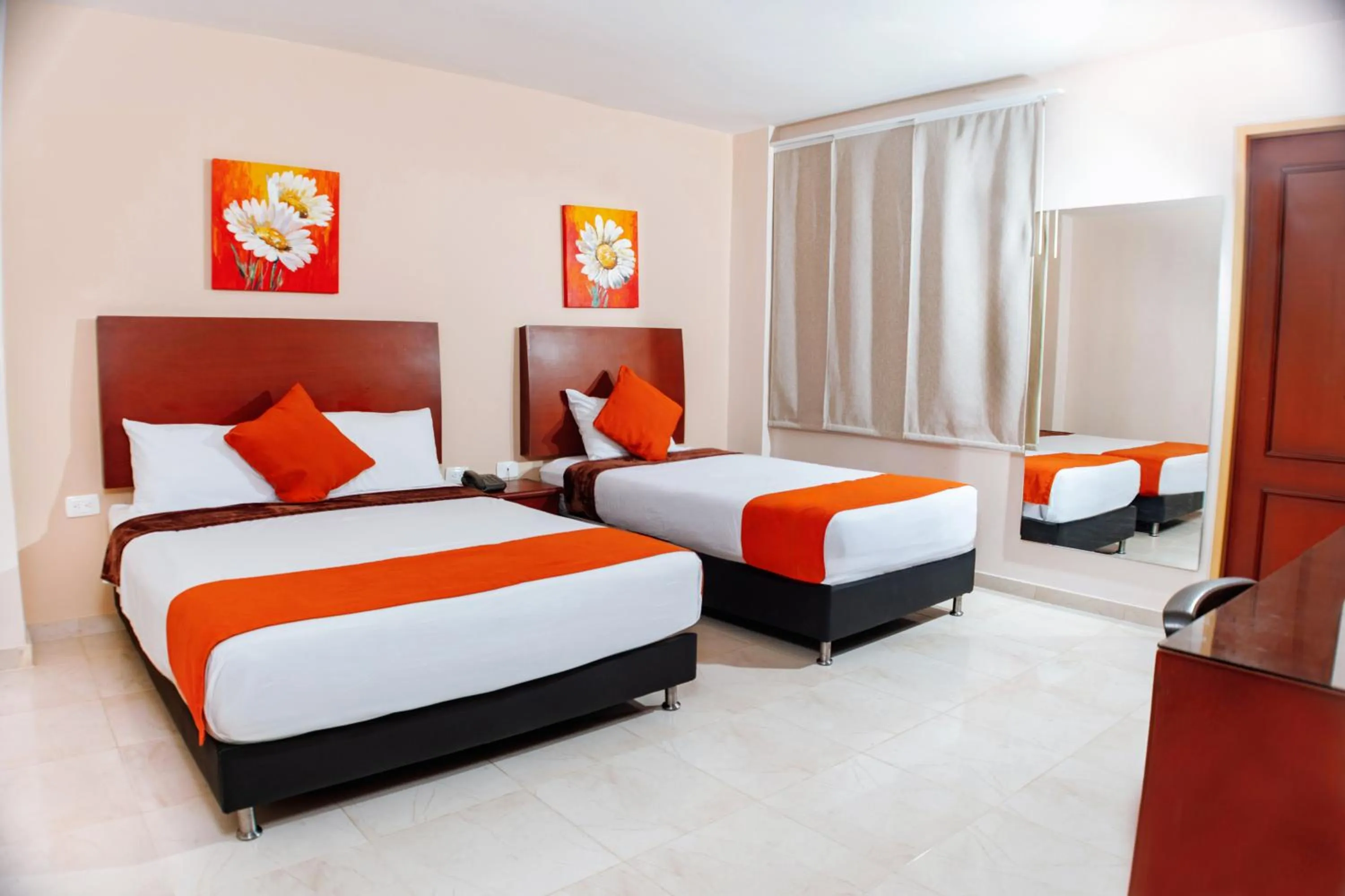 Bed in Hotel Luxor Cúcuta