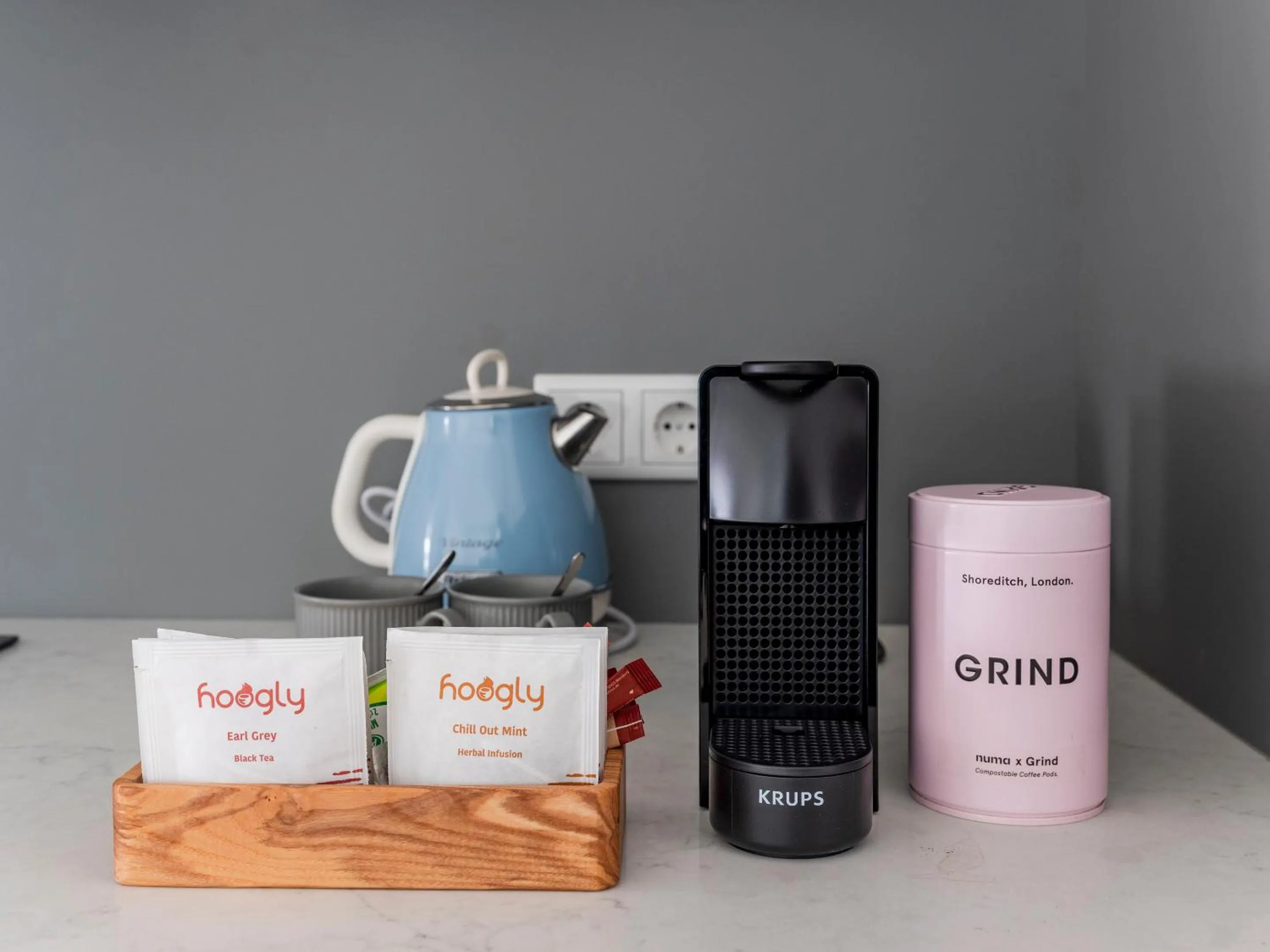 Coffee/tea facilities in Numa Düsseldorf Leo