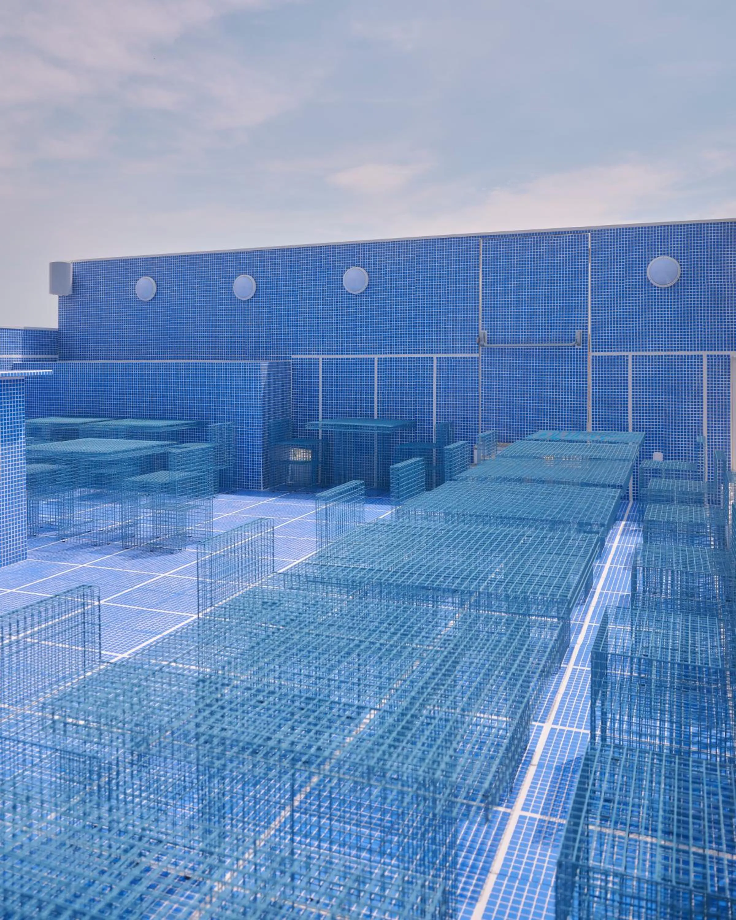 Patio in Hôtel Présent - Entrée autonome, réception en ligne - Encore Mieux