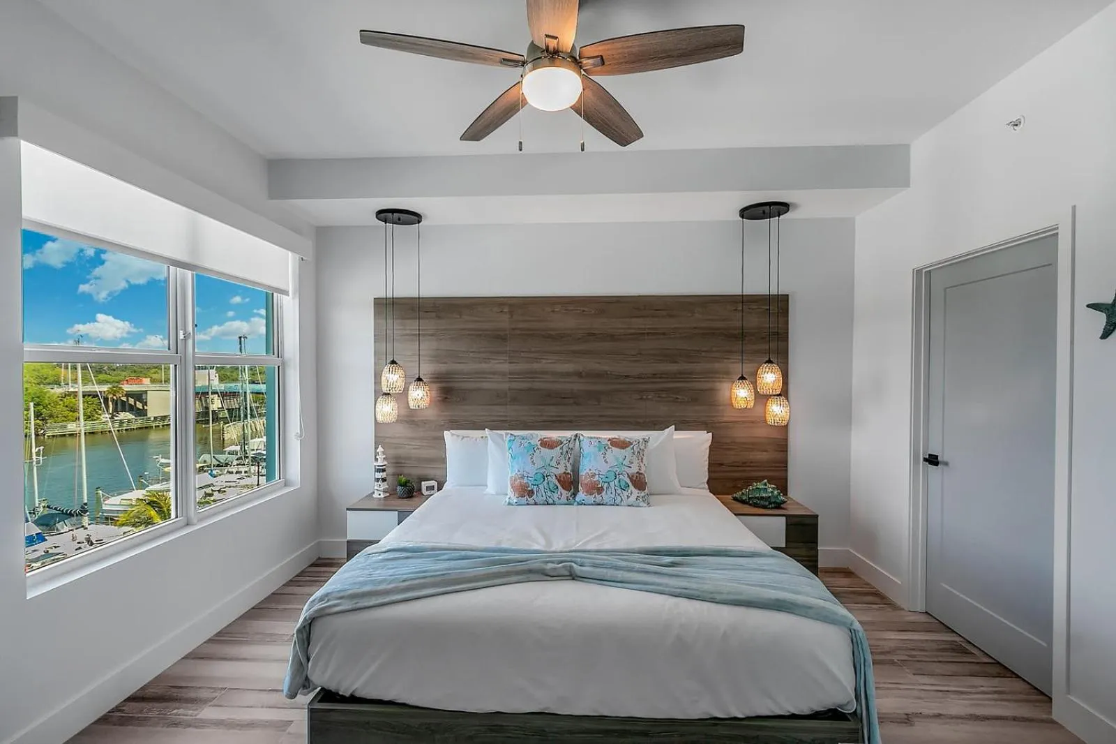 Bed in Dolphins Vacation Rental