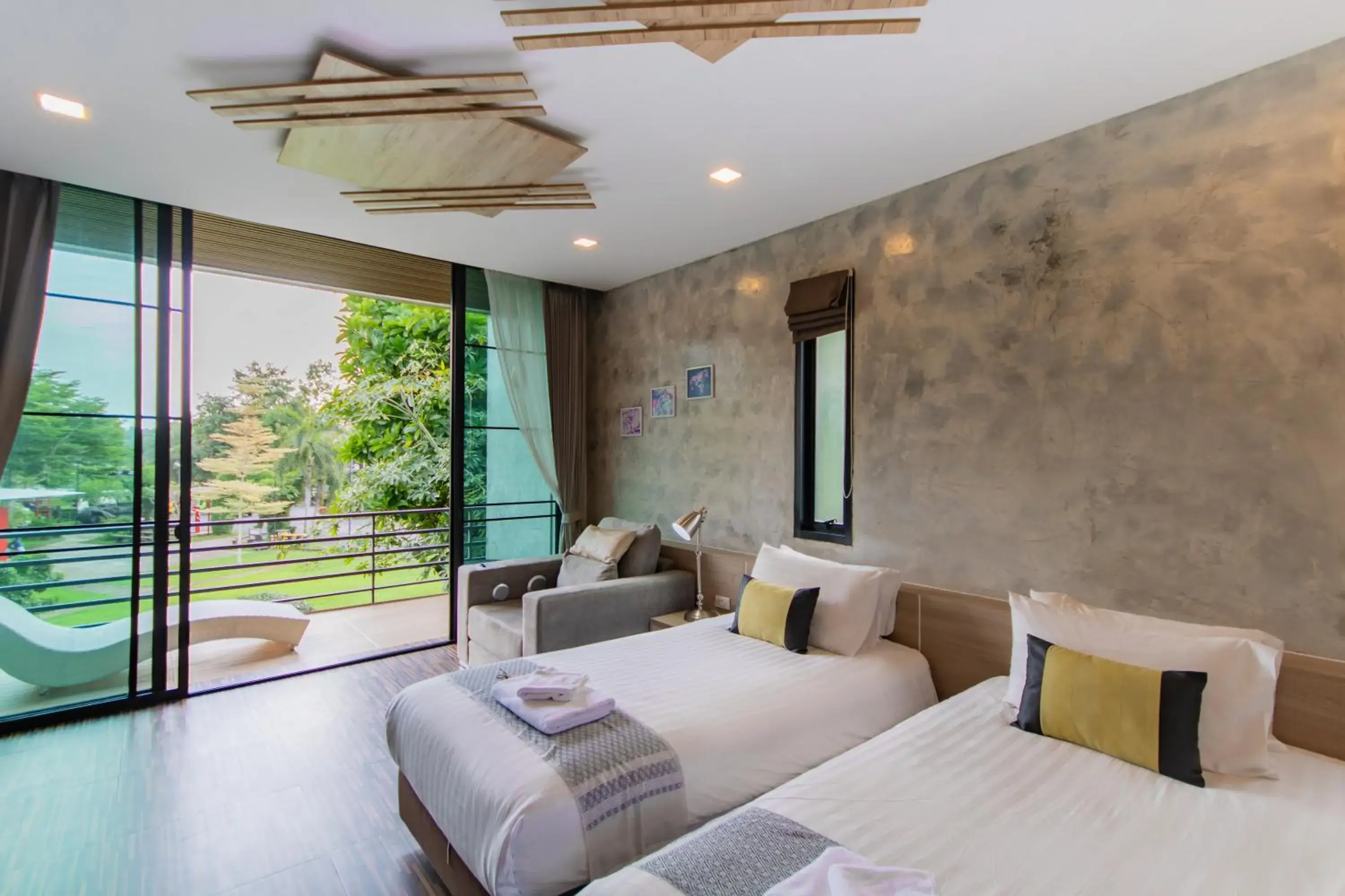 Loft Twin Garden View in Sangthong Resort at Chiang Klang Loft Twin Garden View in Sangthong Resort at Chiang Klang