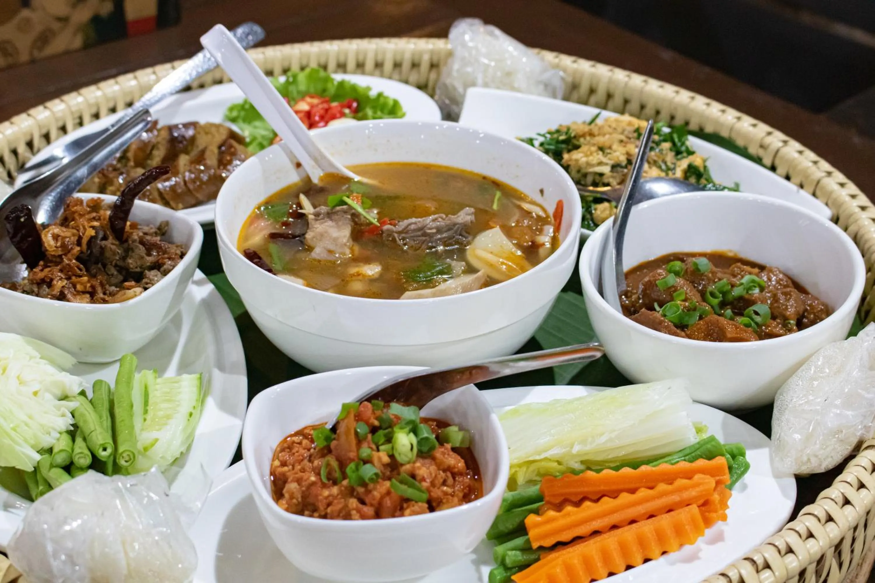 Food in Sangthong Resort at Chiang Klang