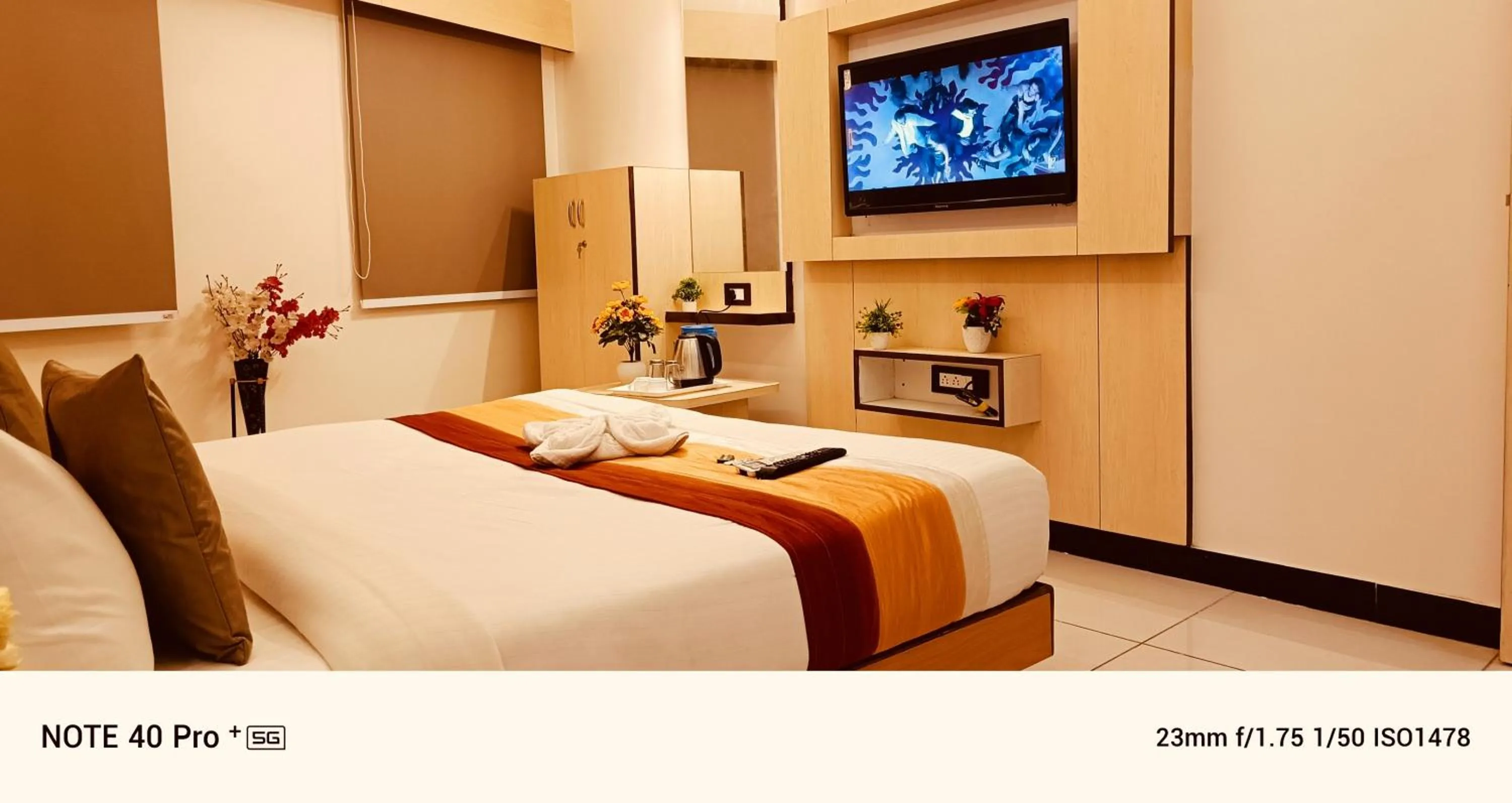 Bed in Hotel Sun Palace