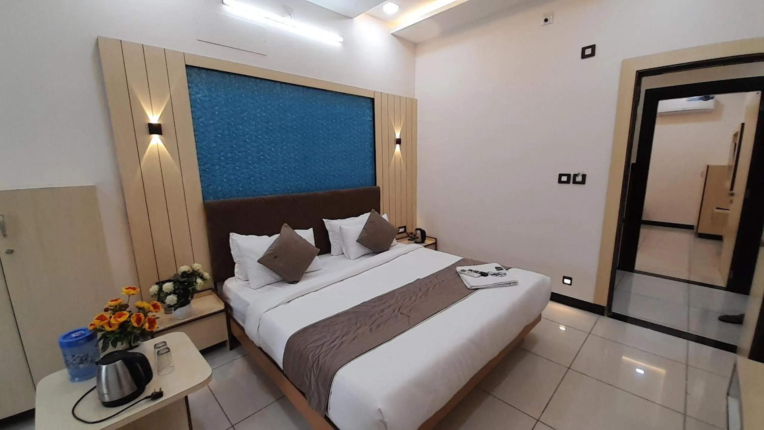 Bed in Hotel Sun Palace