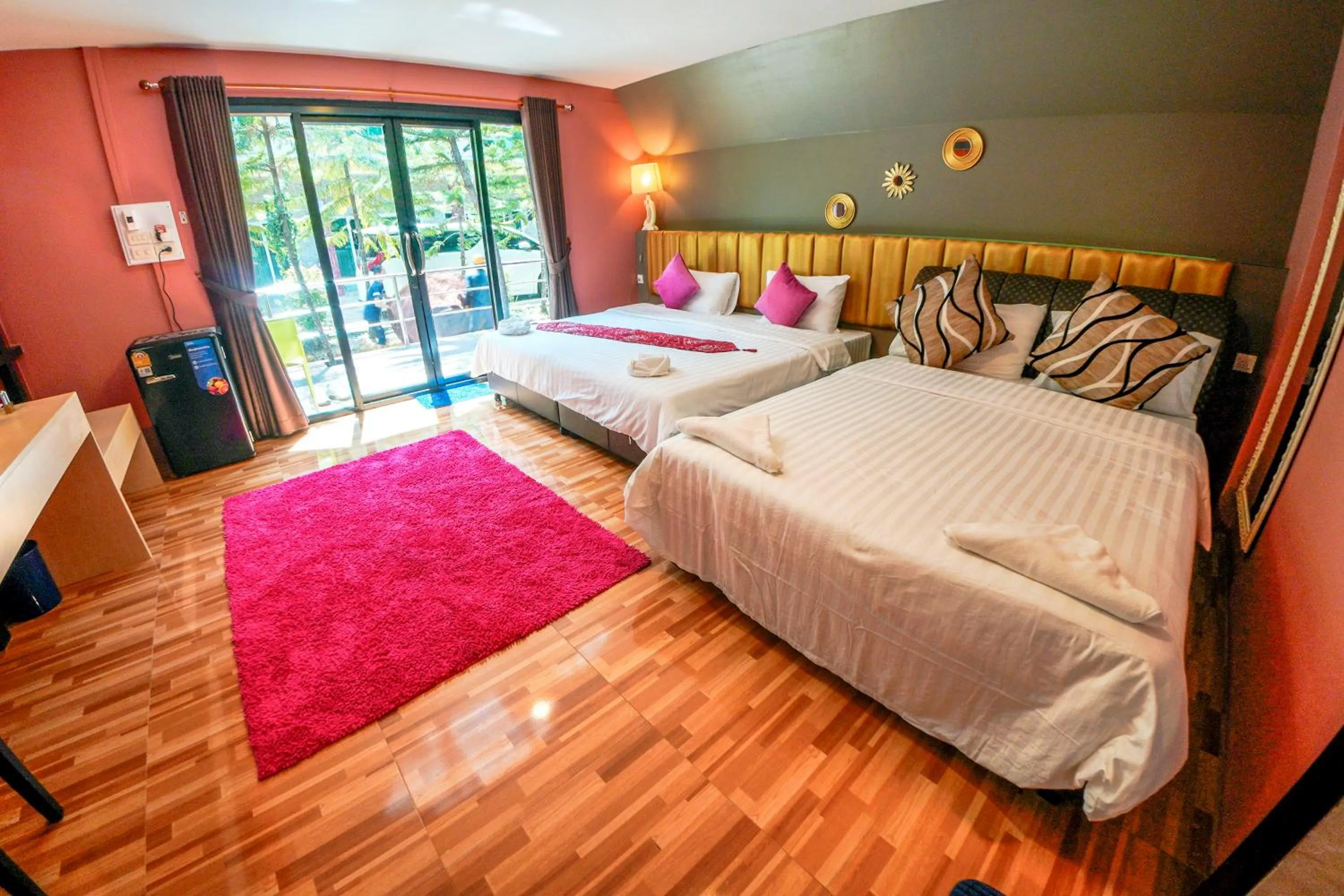 Bed in Happy Garden Resort Betong