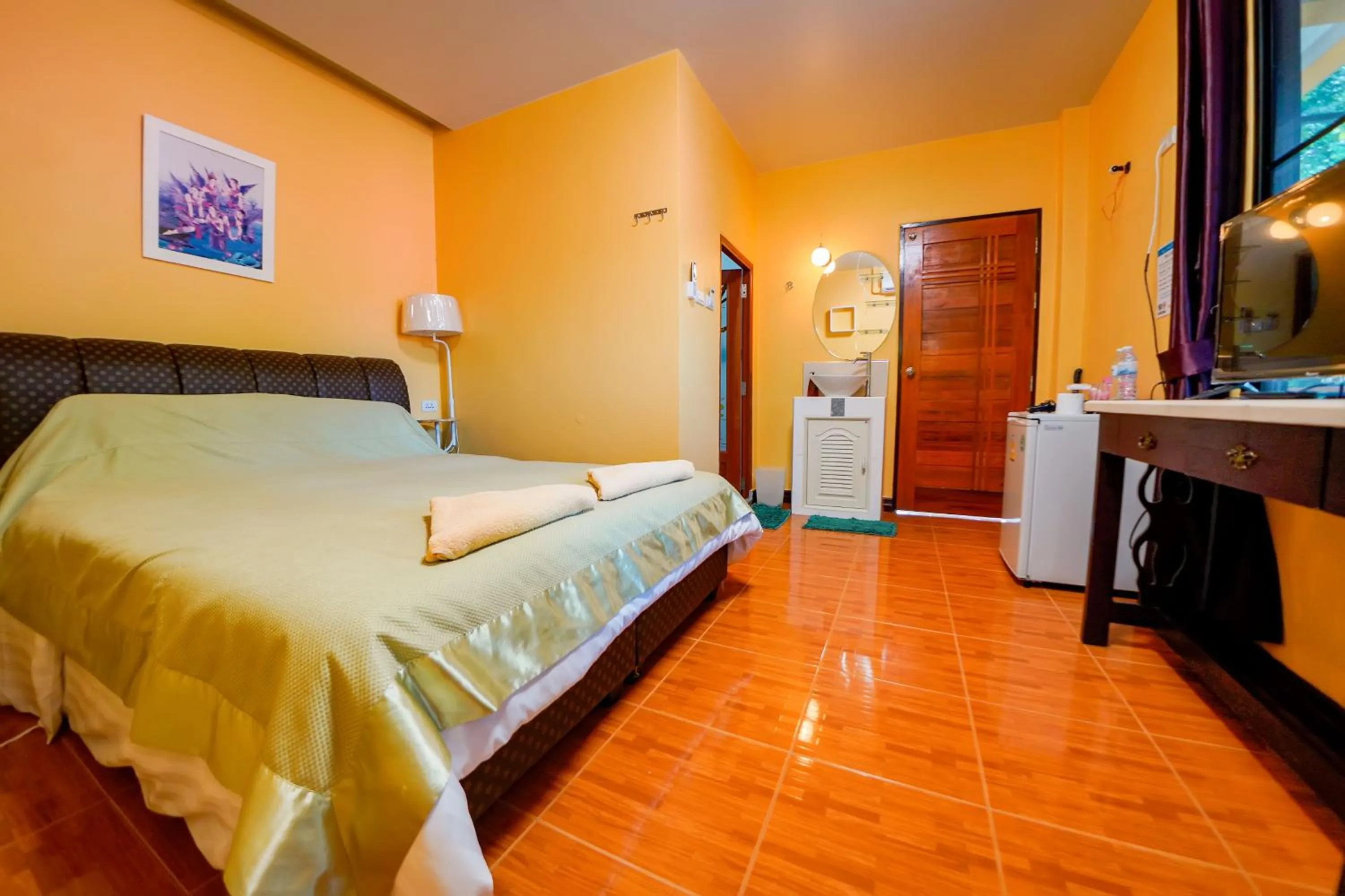 Bed in Happy Garden Resort Betong