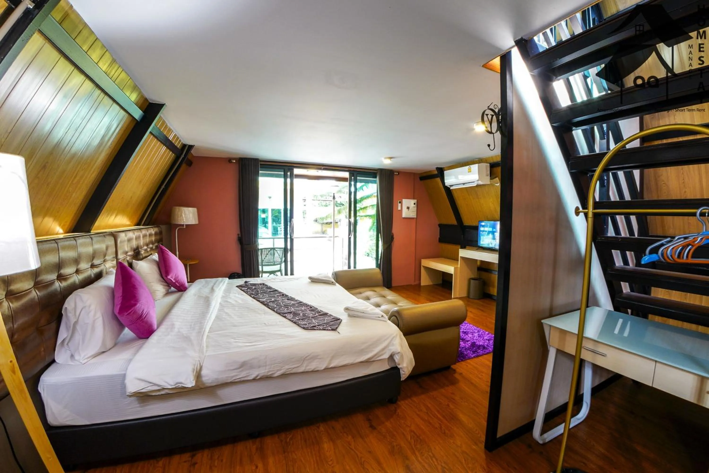 Bed in Happy Garden Resort Betong