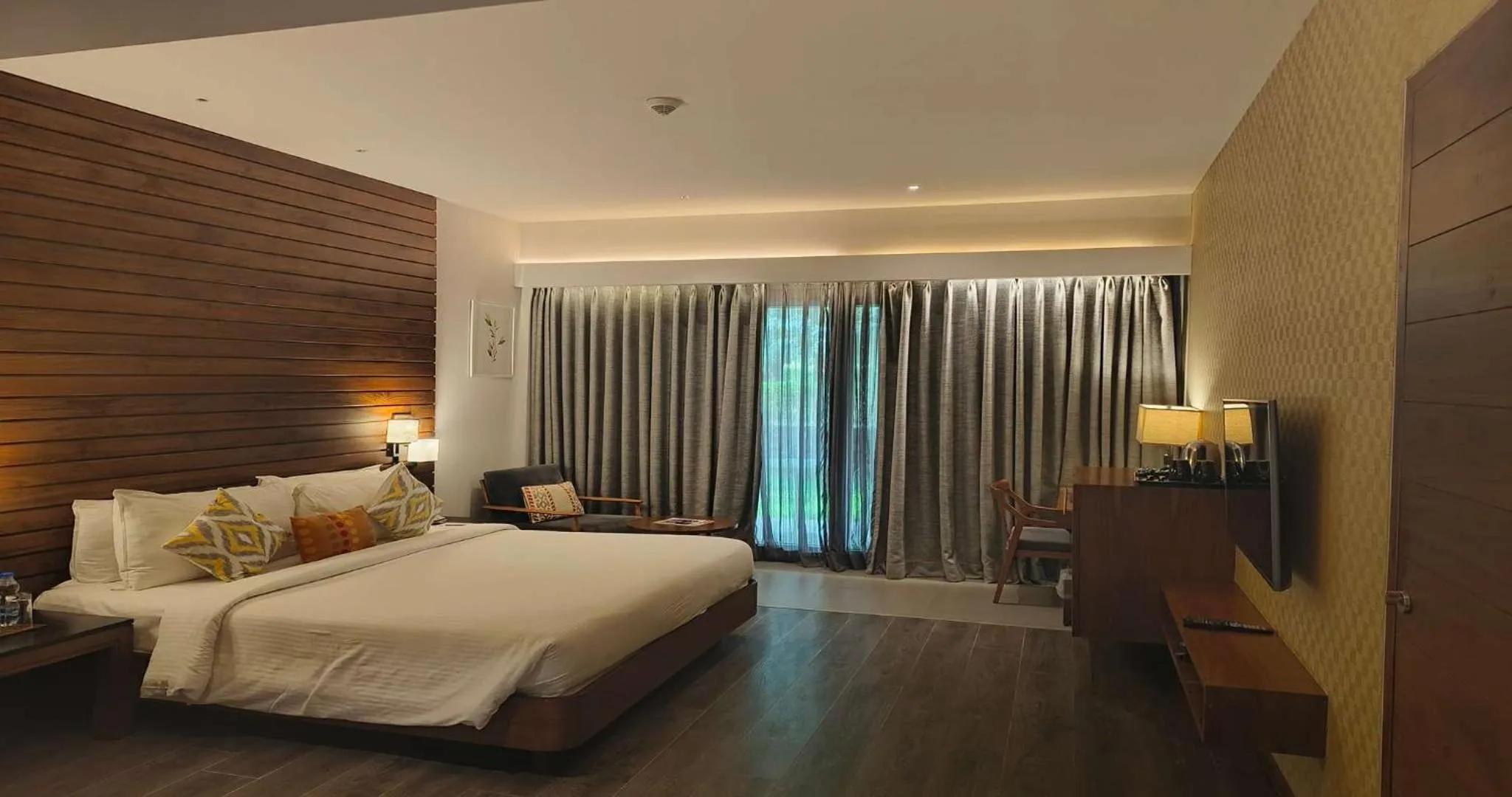 Bed in The Golkonda Resort and Spa