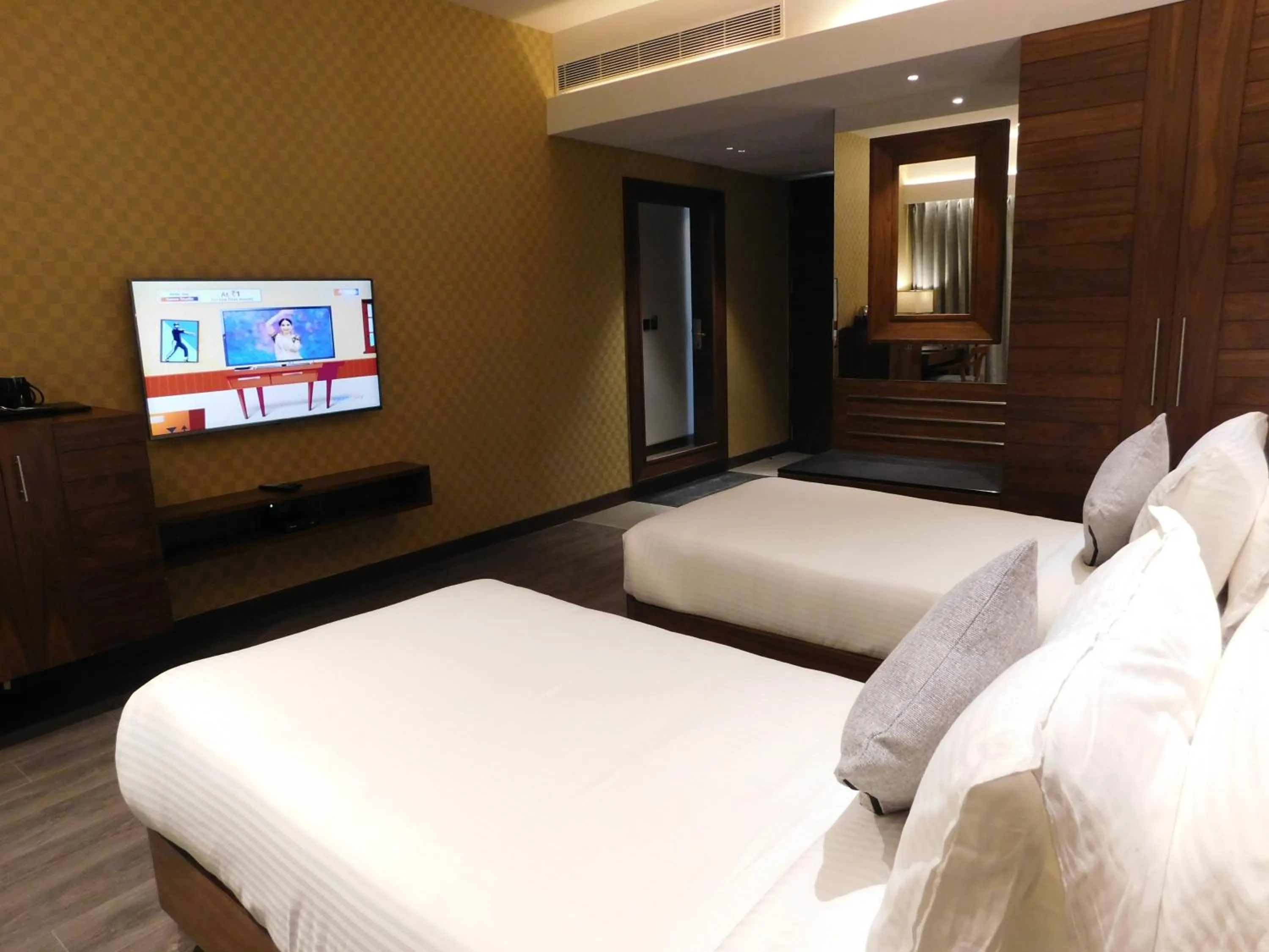 Bed in The Golkonda Resort and Spa