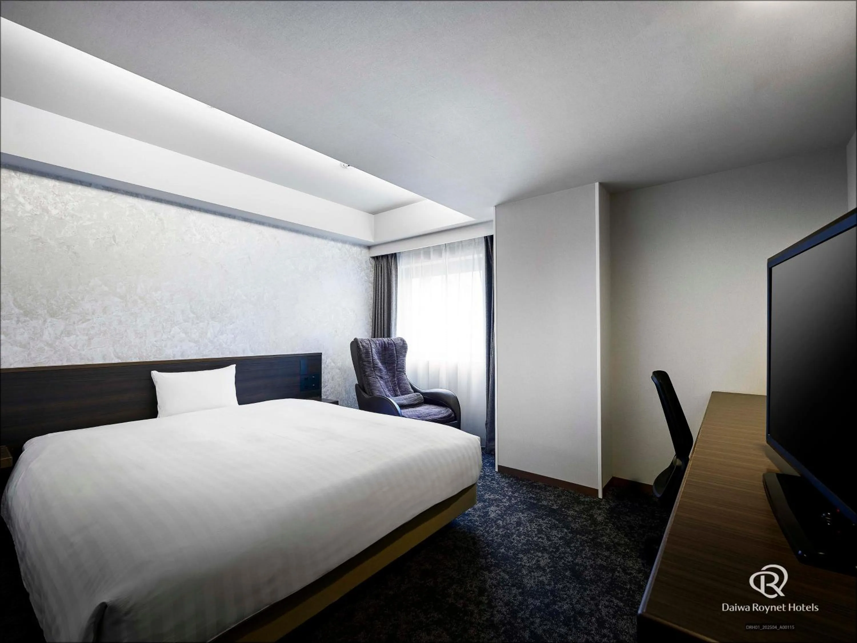 Bed in Daiwa Roynet Hotel Morioka