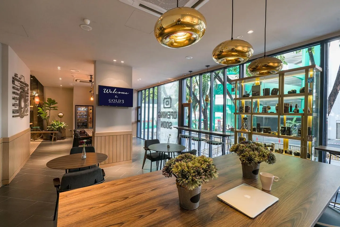 Seating area in Gold3 Boutique Hotel