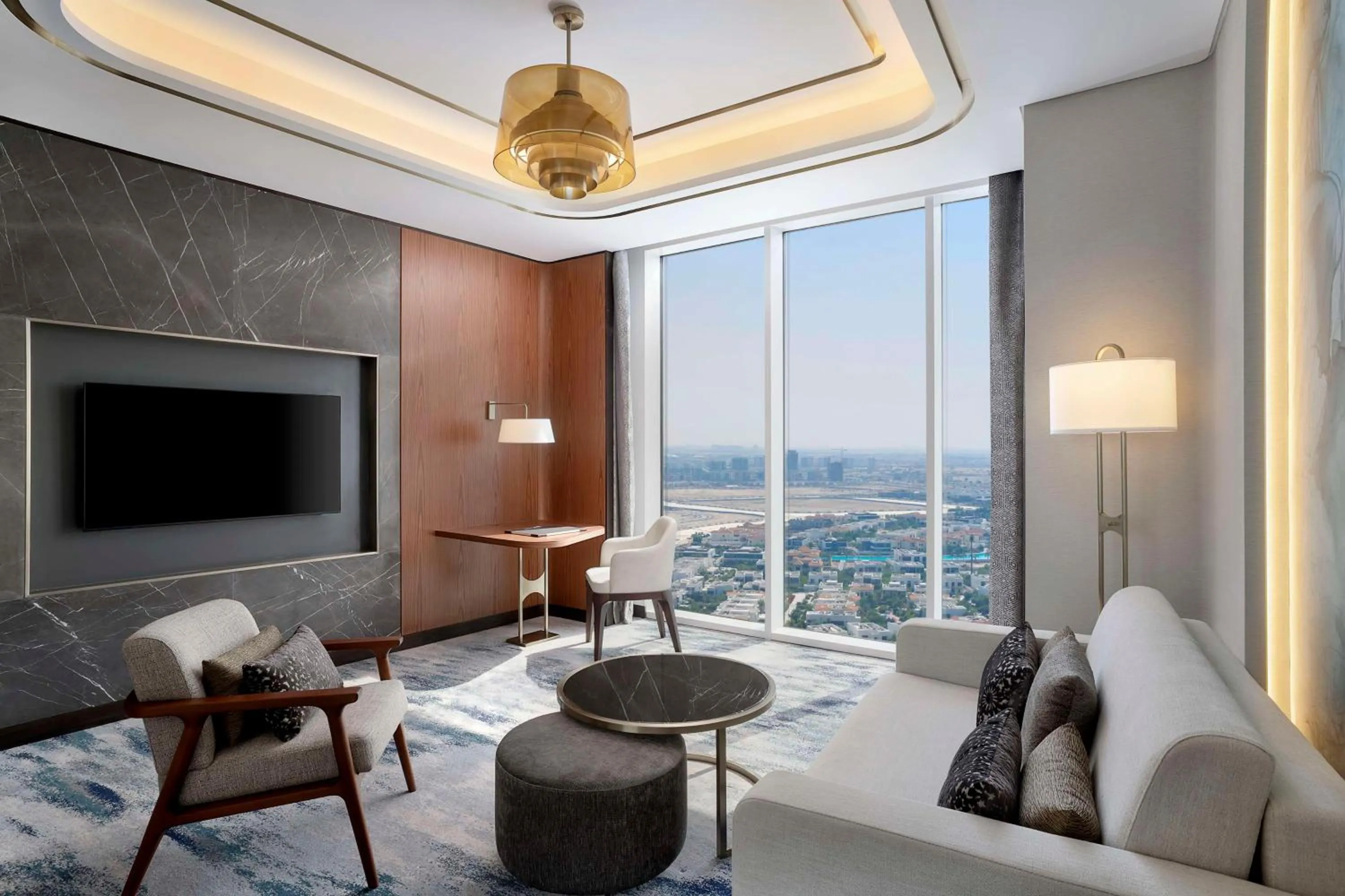 Living room in Embassy Suites By Hilton Dubai Business Bay