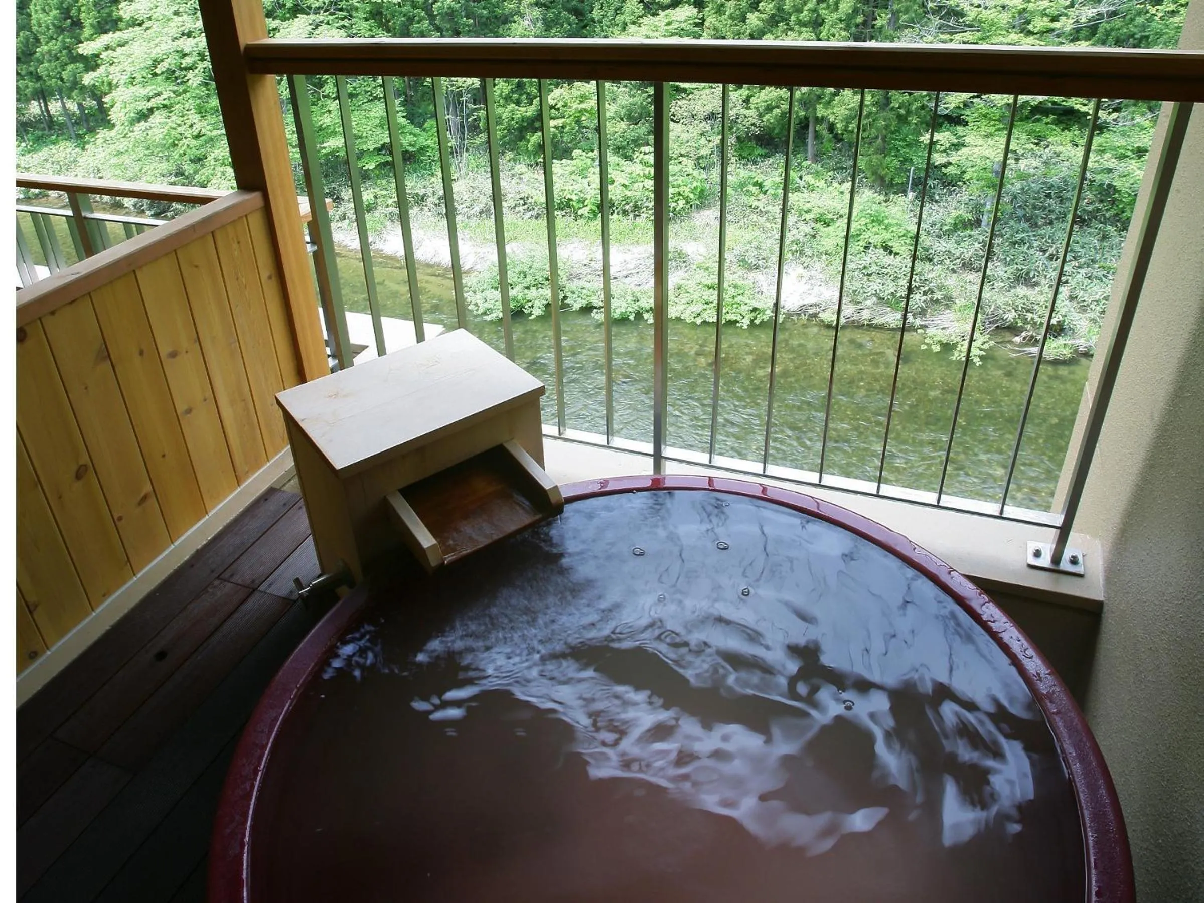 Hot Spring Bath, Pool View in Ryokan Yusen Shidate