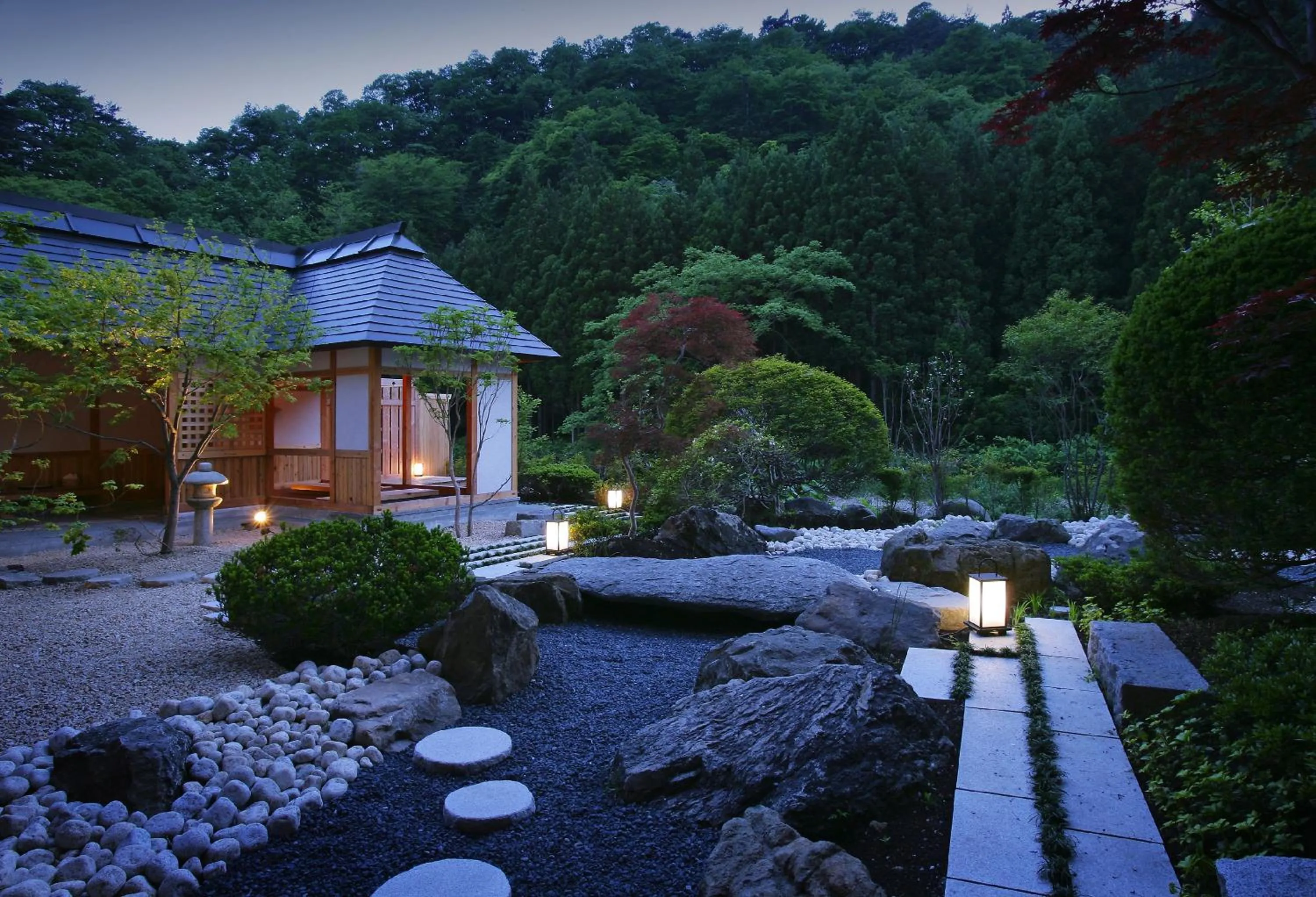 Garden, Property Building in Ryokan Yusen Shidate