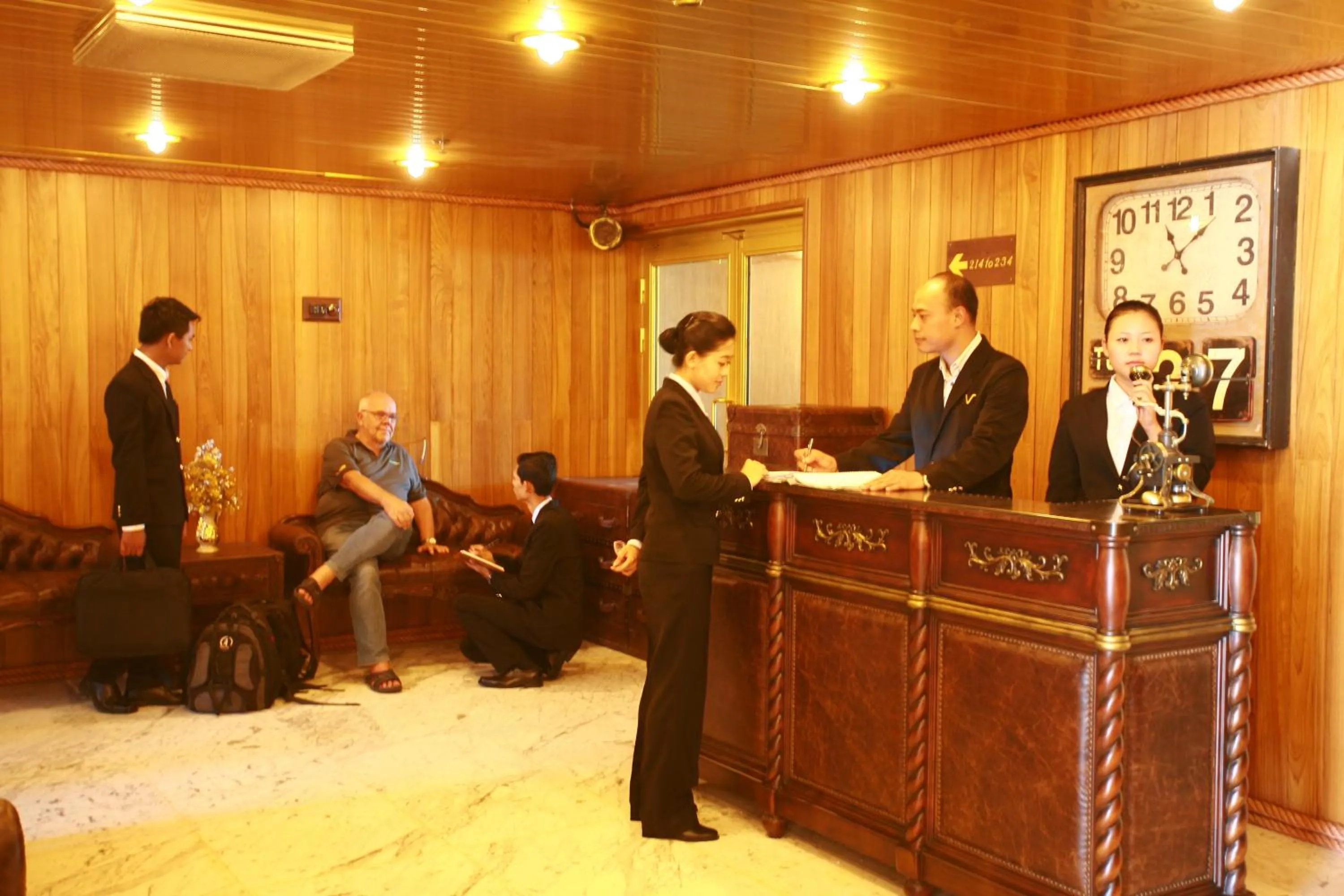 Lobby or reception in Vintage Luxury Yacht Hotel