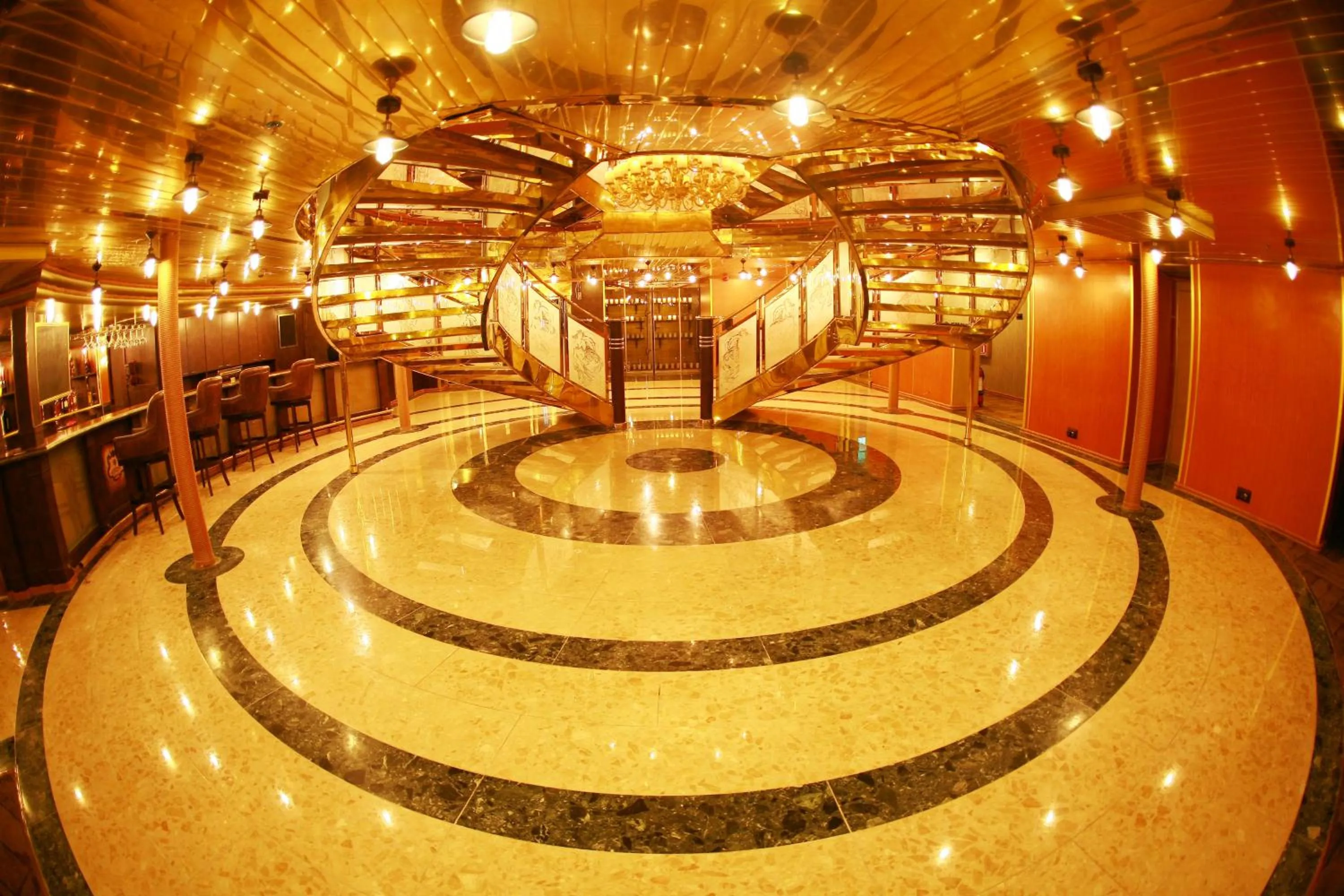 Decorative detail in Vintage Luxury Yacht Hotel