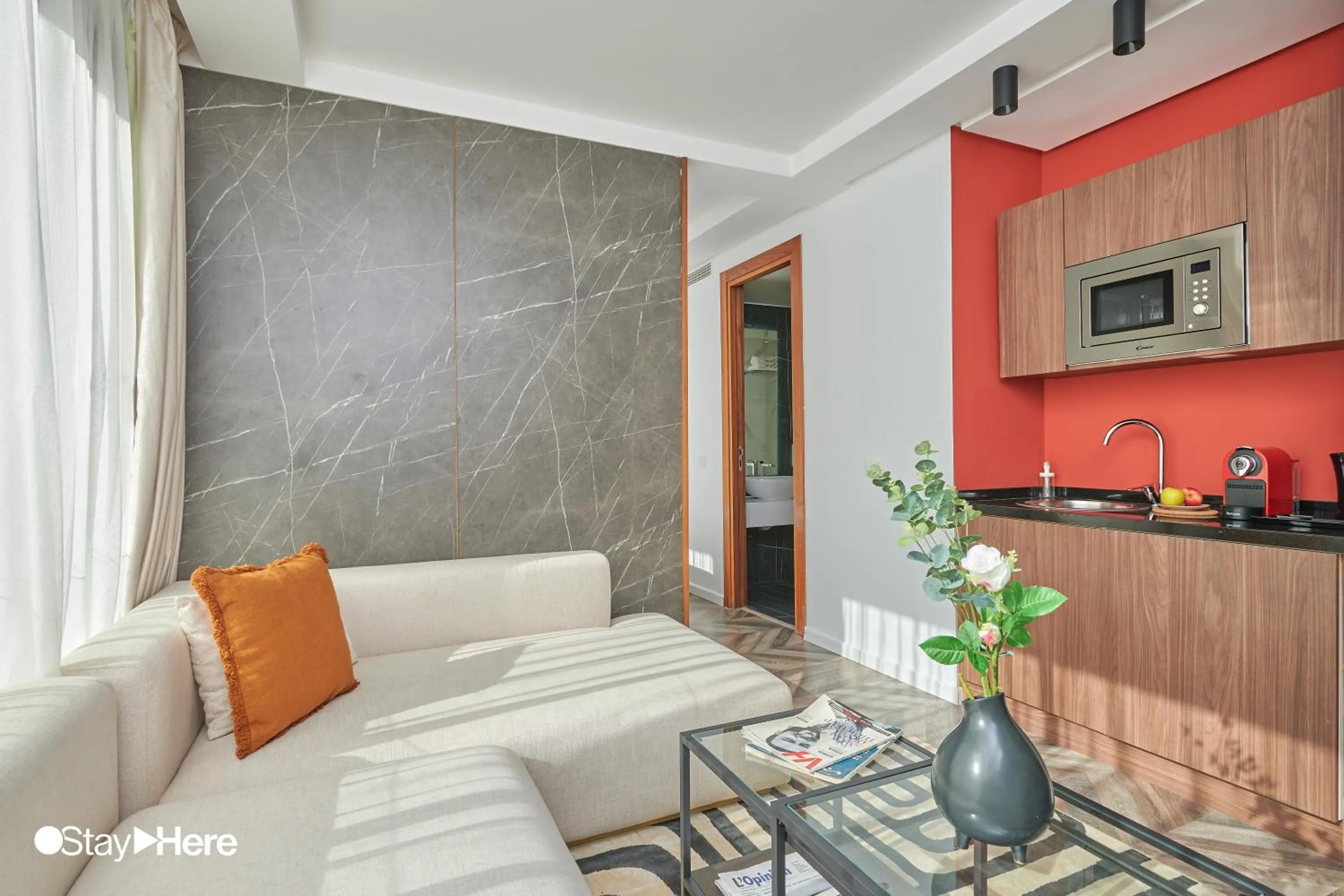 Kitchen or kitchenette in Stayhere Rabat - Agdal 4 - Hotel