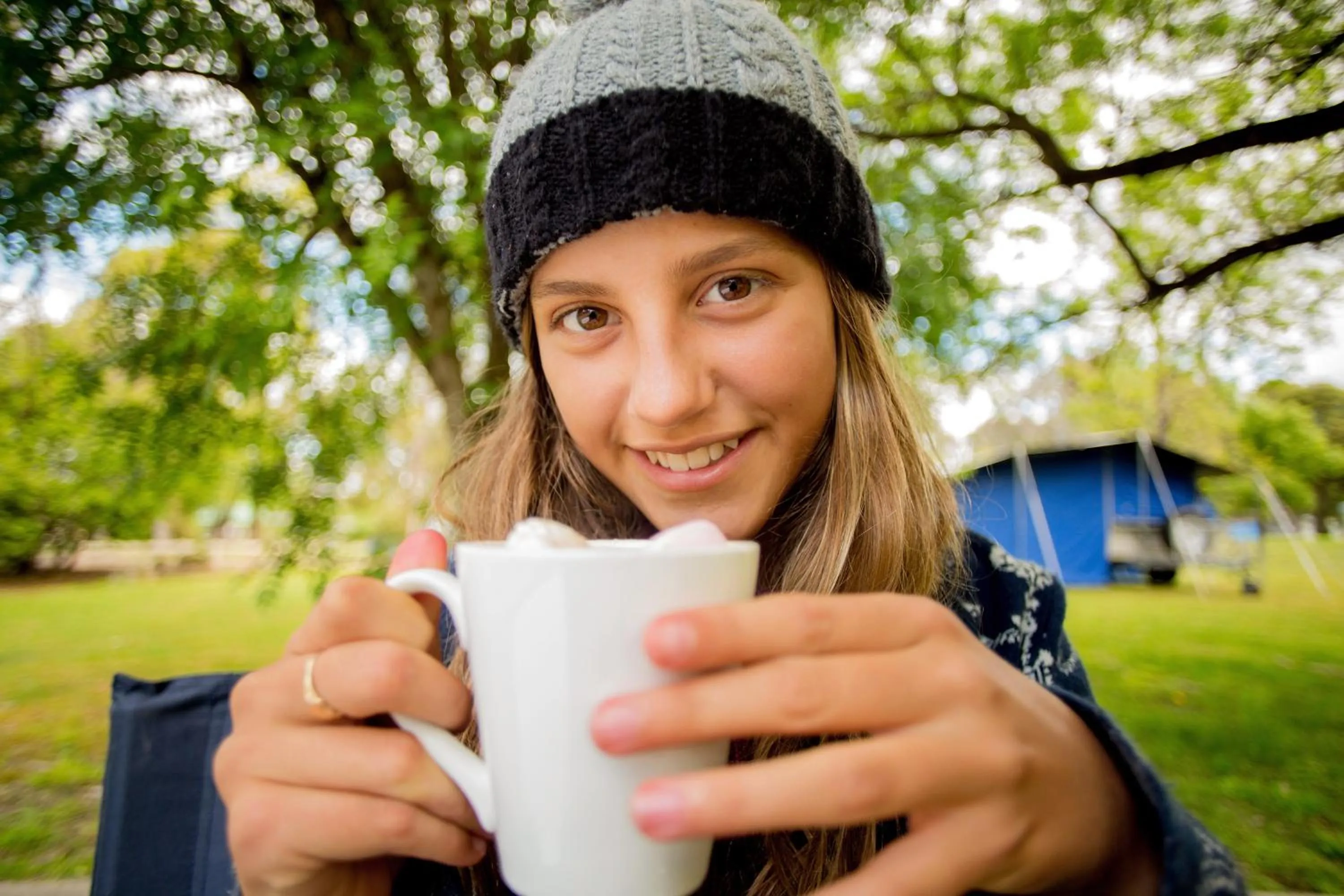 Day in Albury Gardens Tourist Park