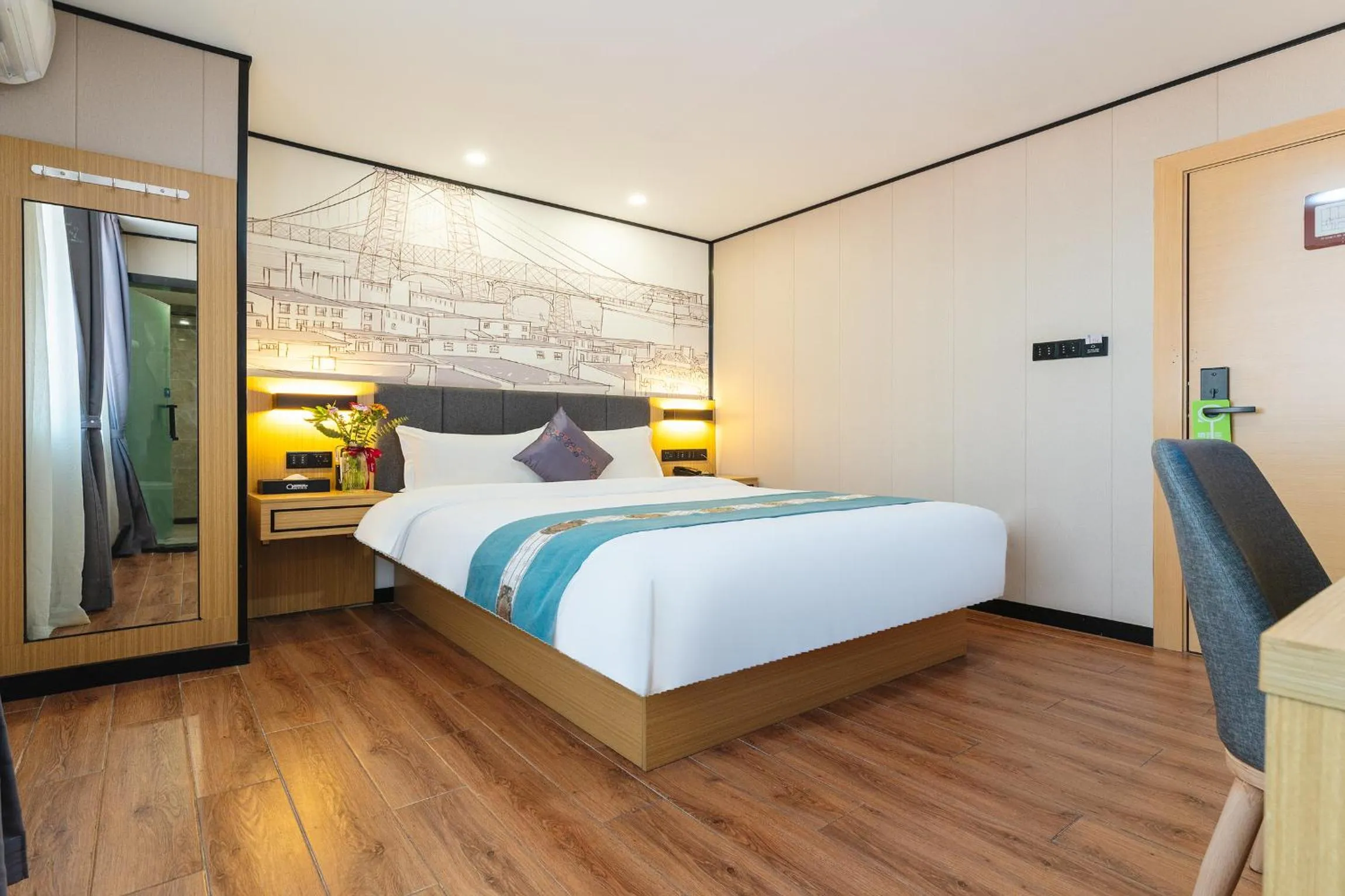 Photo of the whole room, Bed in Amemouillage Inn - Guangzhou Railway Station Xicun Metro Station