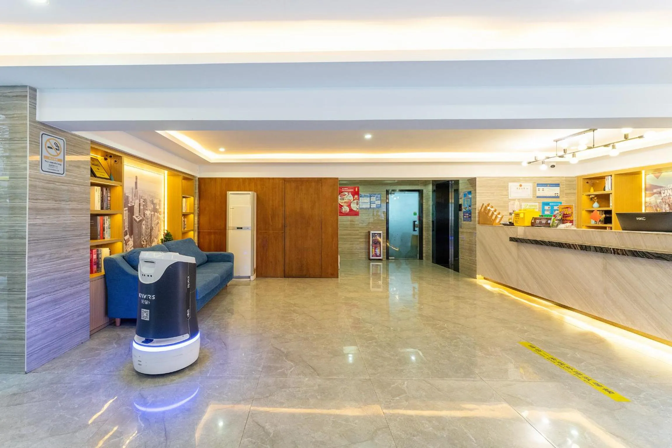 Lobby or reception in Amemouillage Inn - Guangzhou Railway Station Xicun Metro Station