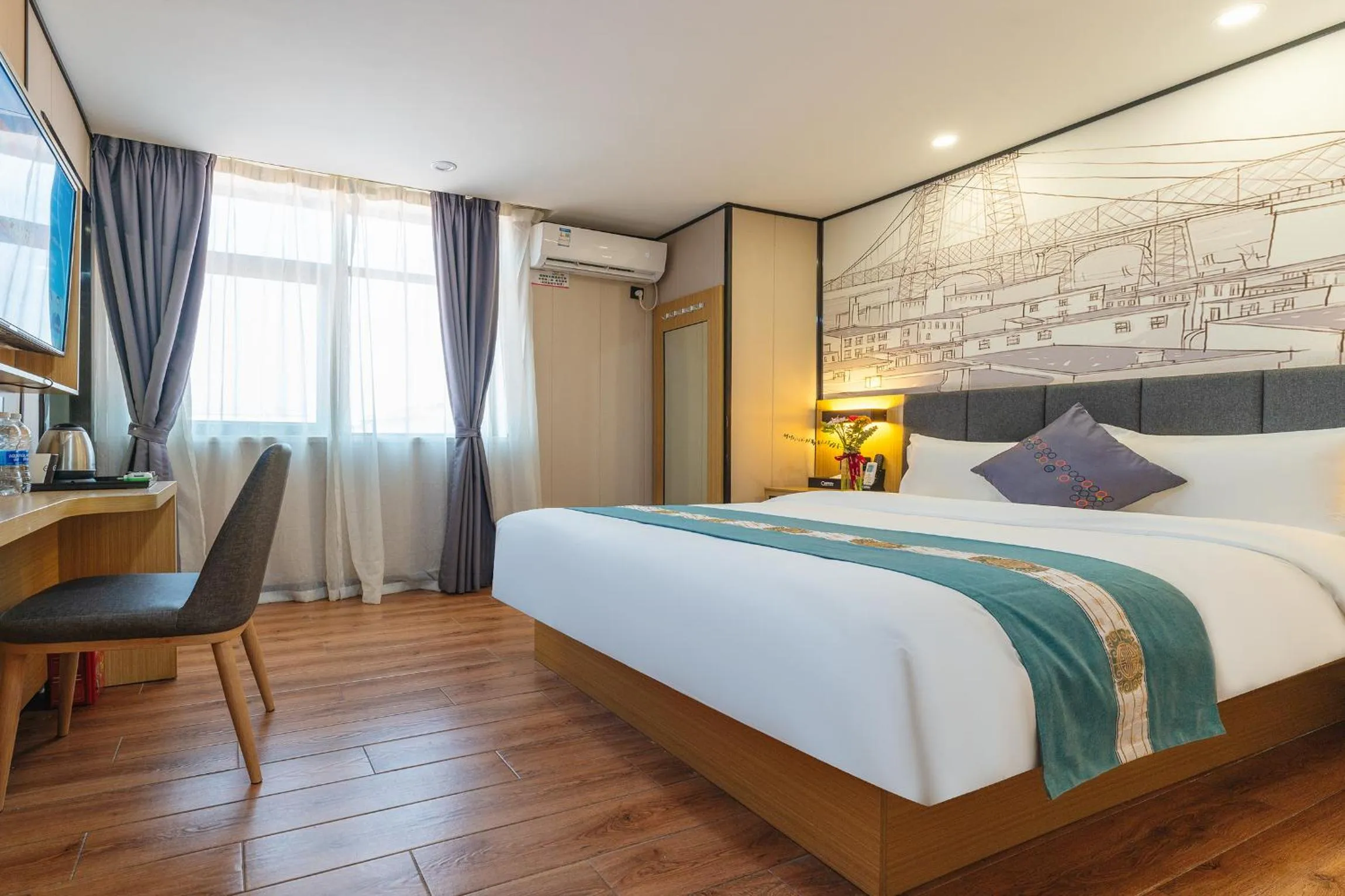 Photo of the whole room, Bed in Amemouillage Inn - Guangzhou Railway Station Xicun Metro Station