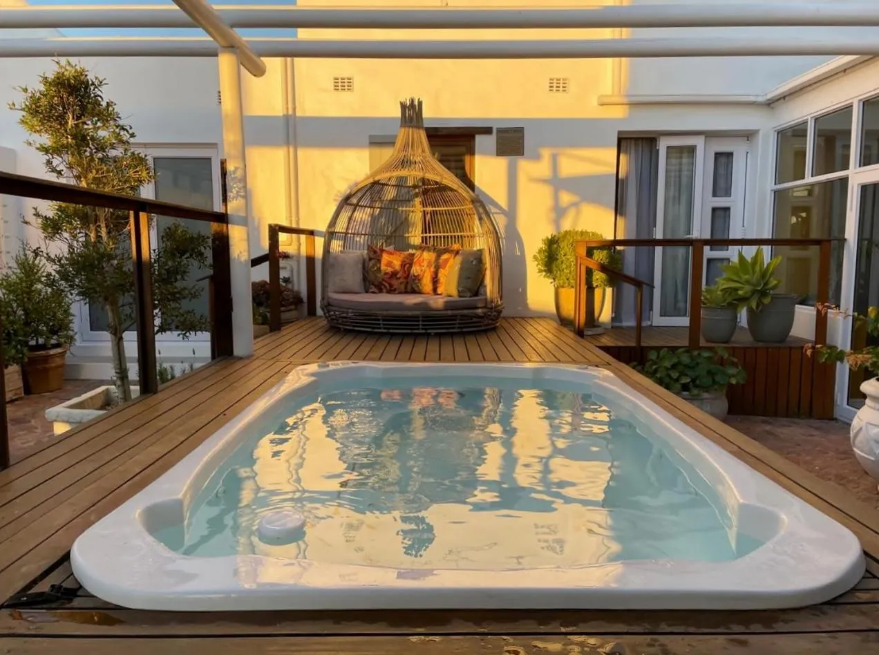 Pool view in Paternoster Manor