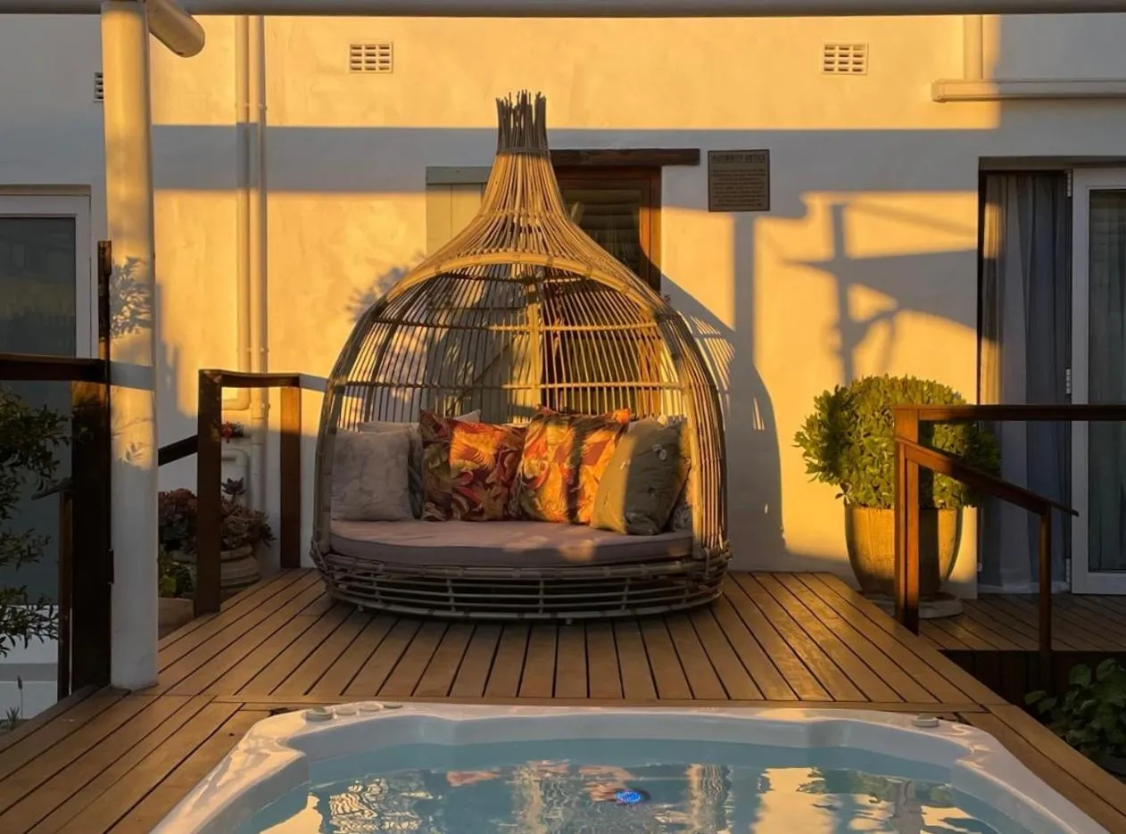 Pool view in Paternoster Manor