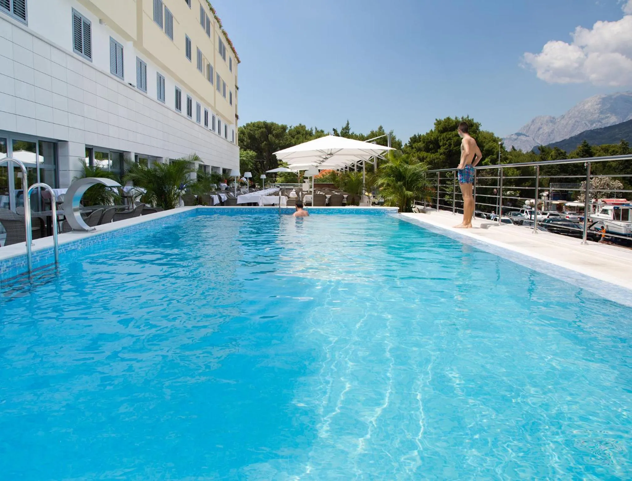 Swimming pool in Aparthotel Miramare